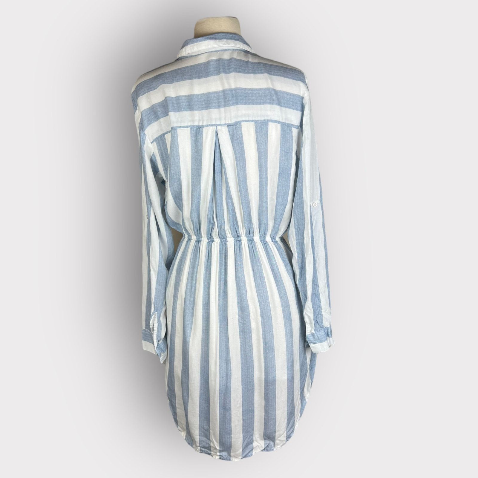 Nordstrom Japna | Striped Midi Dress with Pockets | Medium Size M / US 6-8 / IT 42-44 - 3 Thumbnail