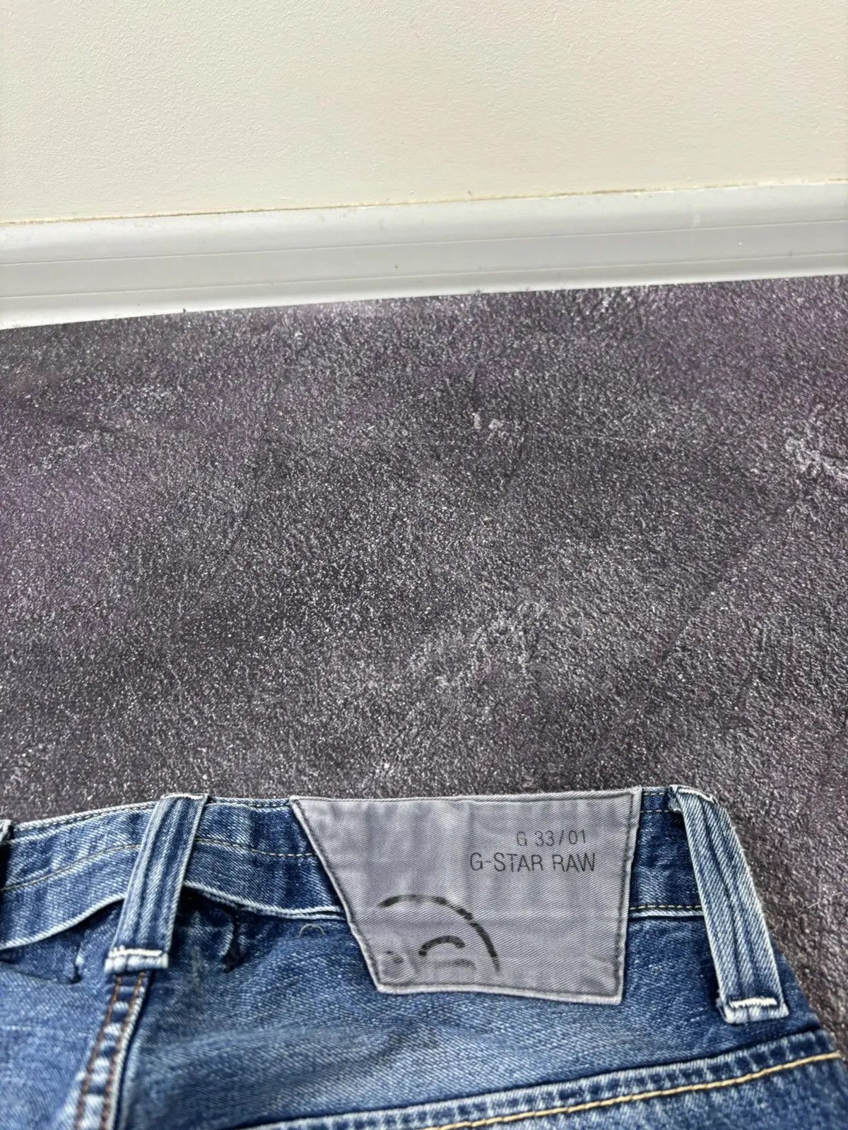 G-Star × Vintage Vintage G-Star Raw Y2K Faded Blue Avant Garde Denim Jeans Size US 32 / EU 48 - 6 Thumbnail