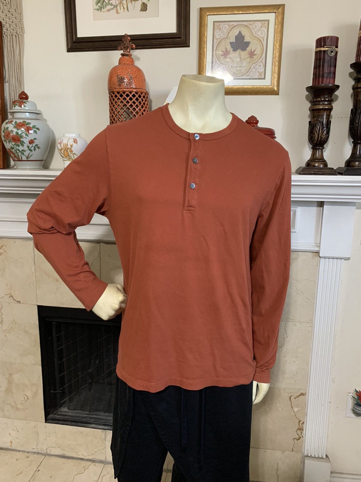 Todd Snyder Premium Jersey LS Henley Size US L / EU 52-54 / 3 - 1 Thumbnail