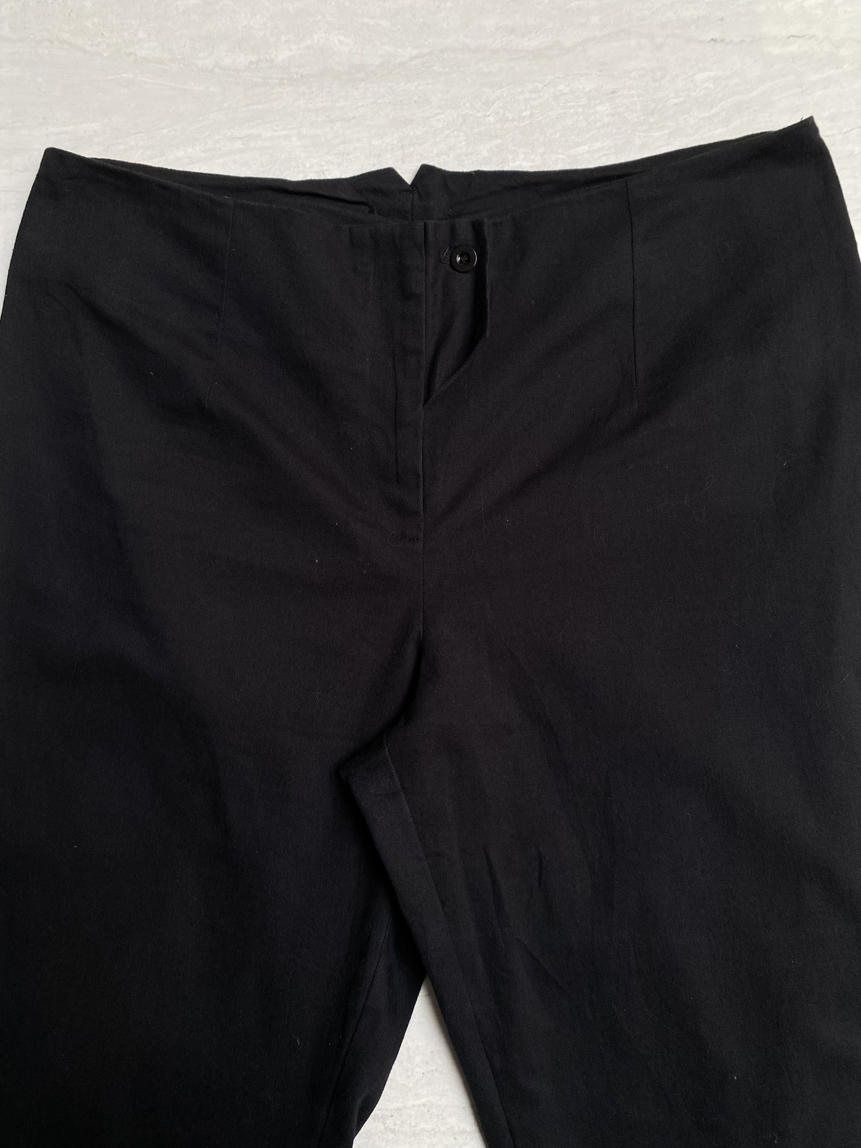 Yohji Yamamoto Yohji Yamamoto ROBYN Black Long Pants Size US 34 / EU 50 - 8 Thumbnail