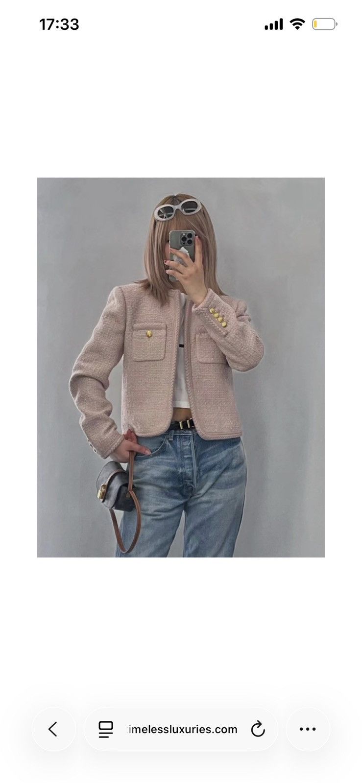 Celine Celine Chelsea Tweed Jacket — Blush Pink (New With Tags) Size M / US 6-8 / IT 42-44 - 12 Thumbnail