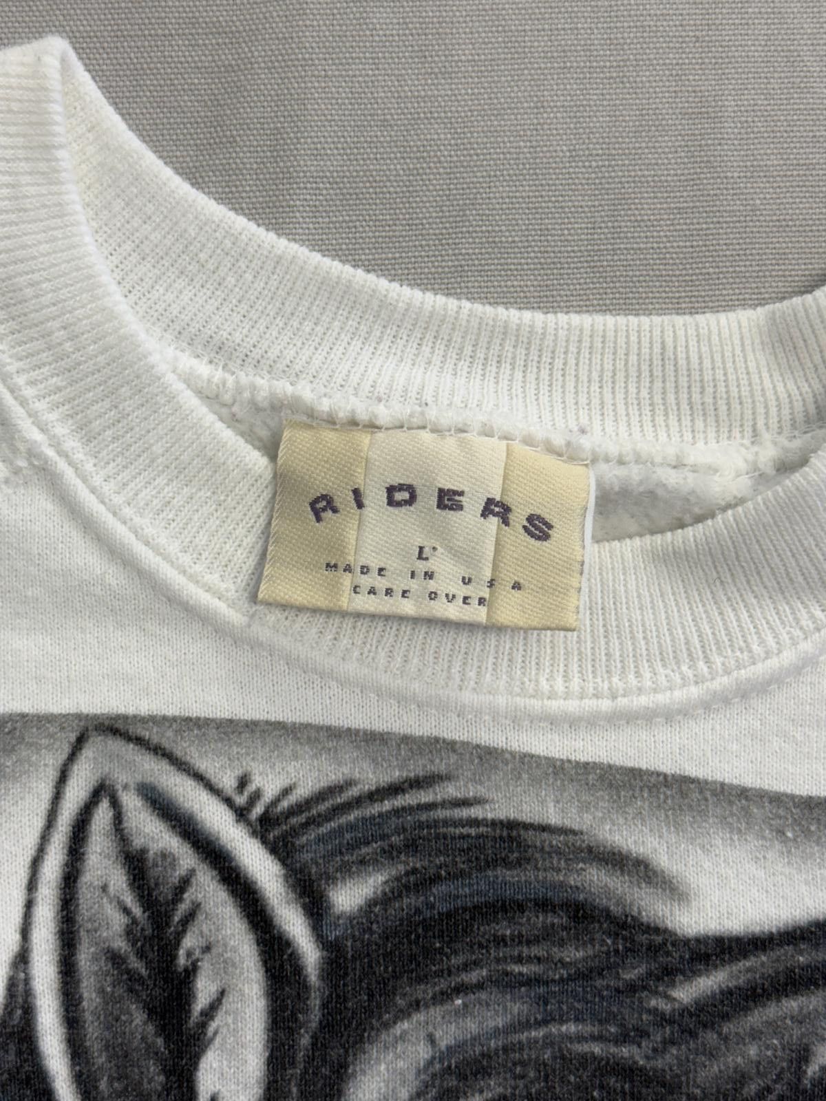 Ruff Ryders Vintage Zebra Sweatshirt Cubic Art Red Nosed Zebra Sexy - L Size US L / EU 52-54 / 3 - 2 Thumbnail