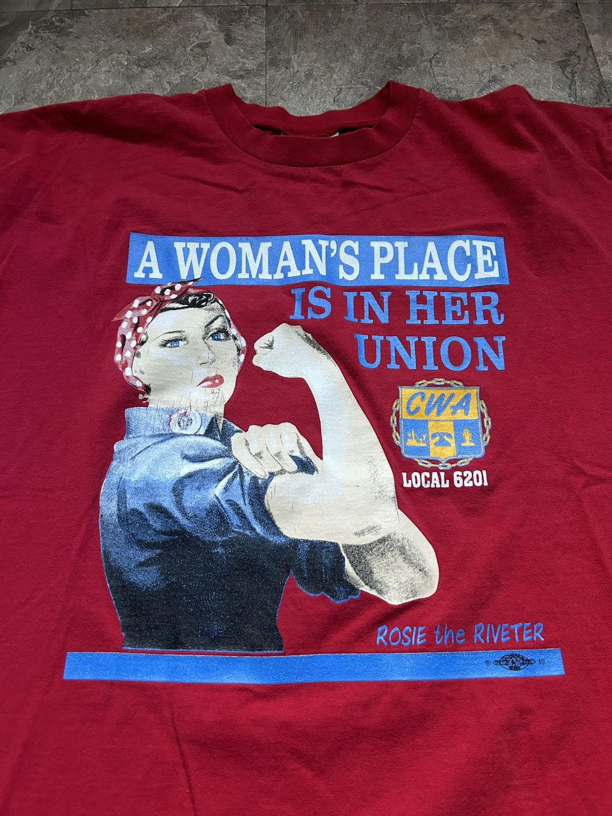 Vintage ROSIE THE RIVETER TEE Size US L / EU 52-54 / 3 - 2 Thumbnail