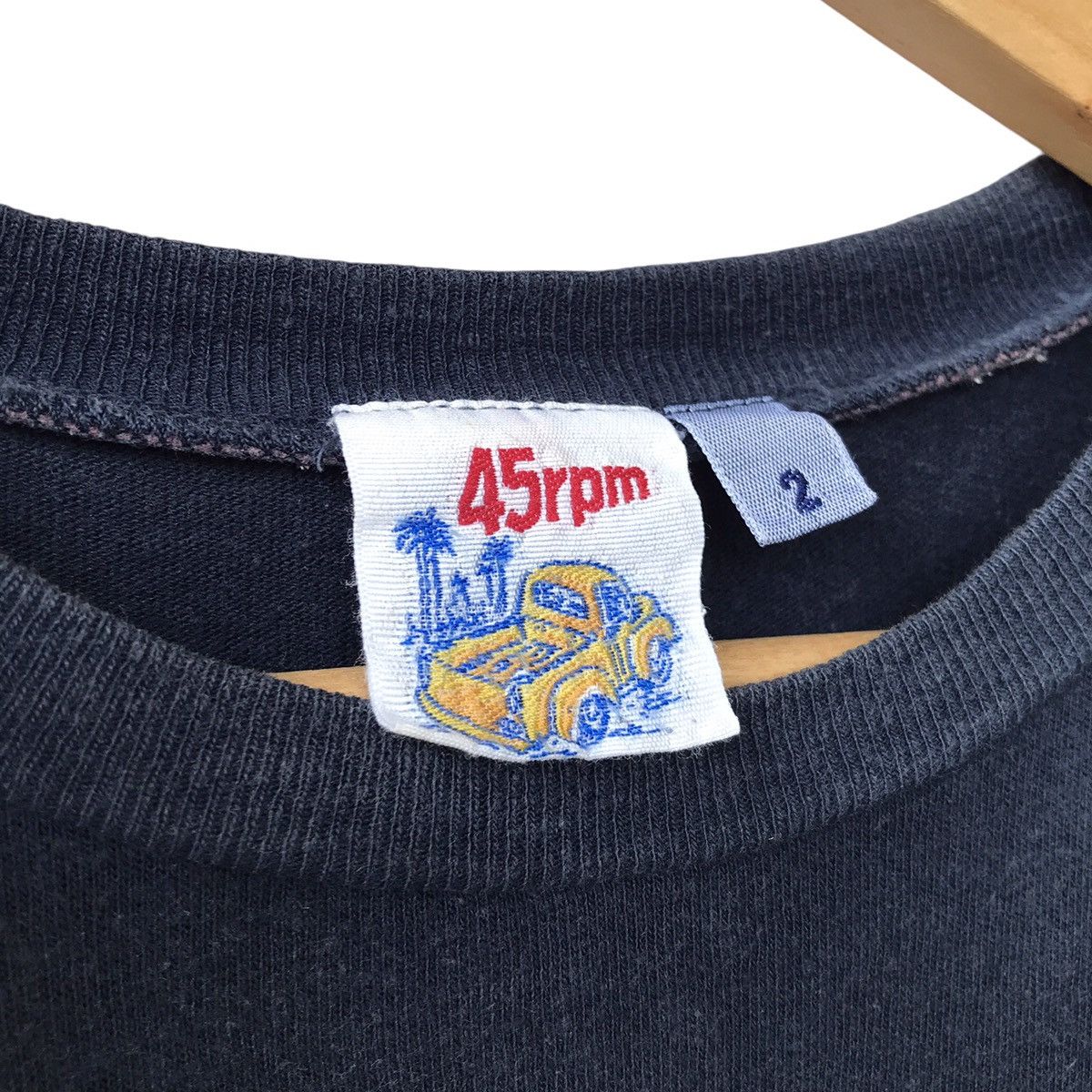 45rpm × Indigo × Kapital 45rpm Japan Deep Indigo Dyed Logo Spellout Tee Size US M / EU 48-50 / 2 - 5 Thumbnail