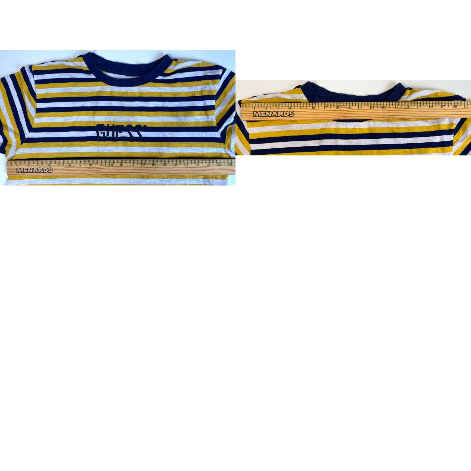 Guess VINTAGE Guess Originals T-Shirt Striped Embroidered Sz M Mens Size US M / EU 48-50 / 2 - 8 Thumbnail