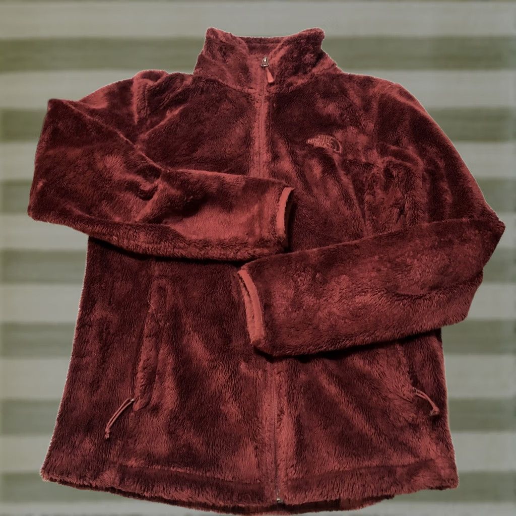 The North Face The North Face Osito Jacket Burgundy Small Women's Fleece Zip With Authentic Tag Size S / US 4 / IT 40 - 1 Thumbnail