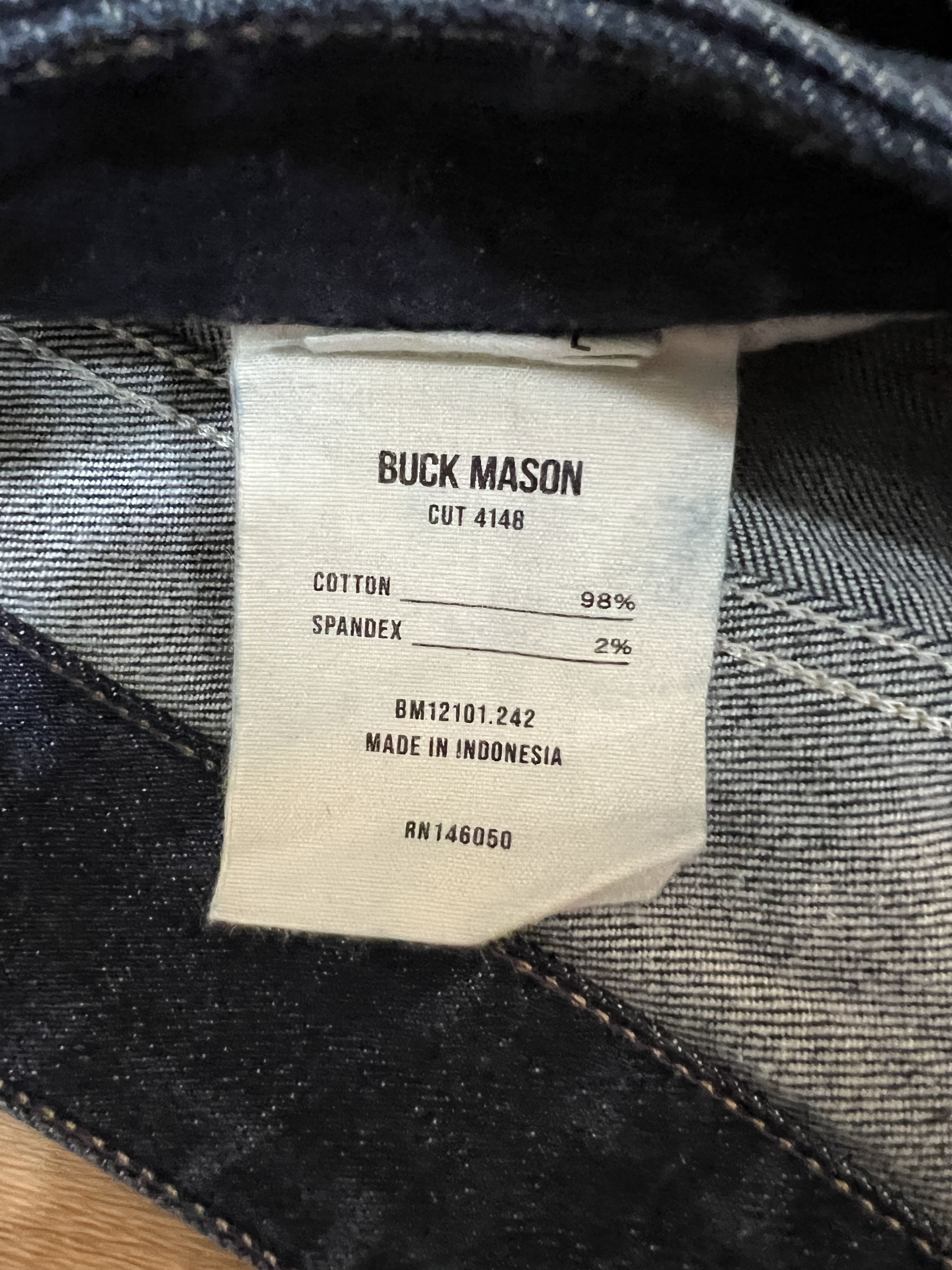 Buck Mason Buck Mason Maverick Slim Jean - Dark Wash Size US 33 - 6 Thumbnail