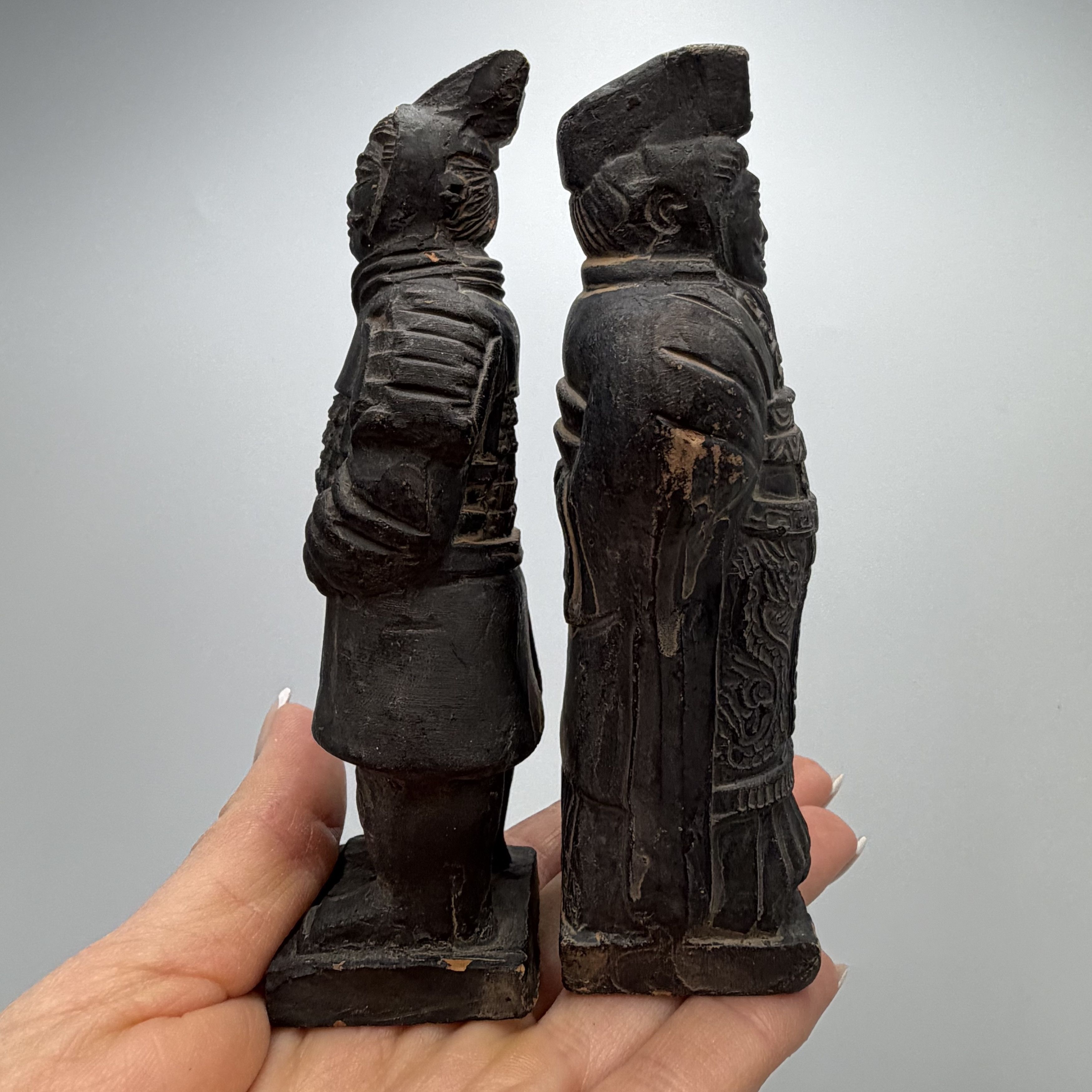 Vintage Vintage Pair Chinese Terracotta Army Warrior Figurines Size ONE SIZE - 3 Thumbnail