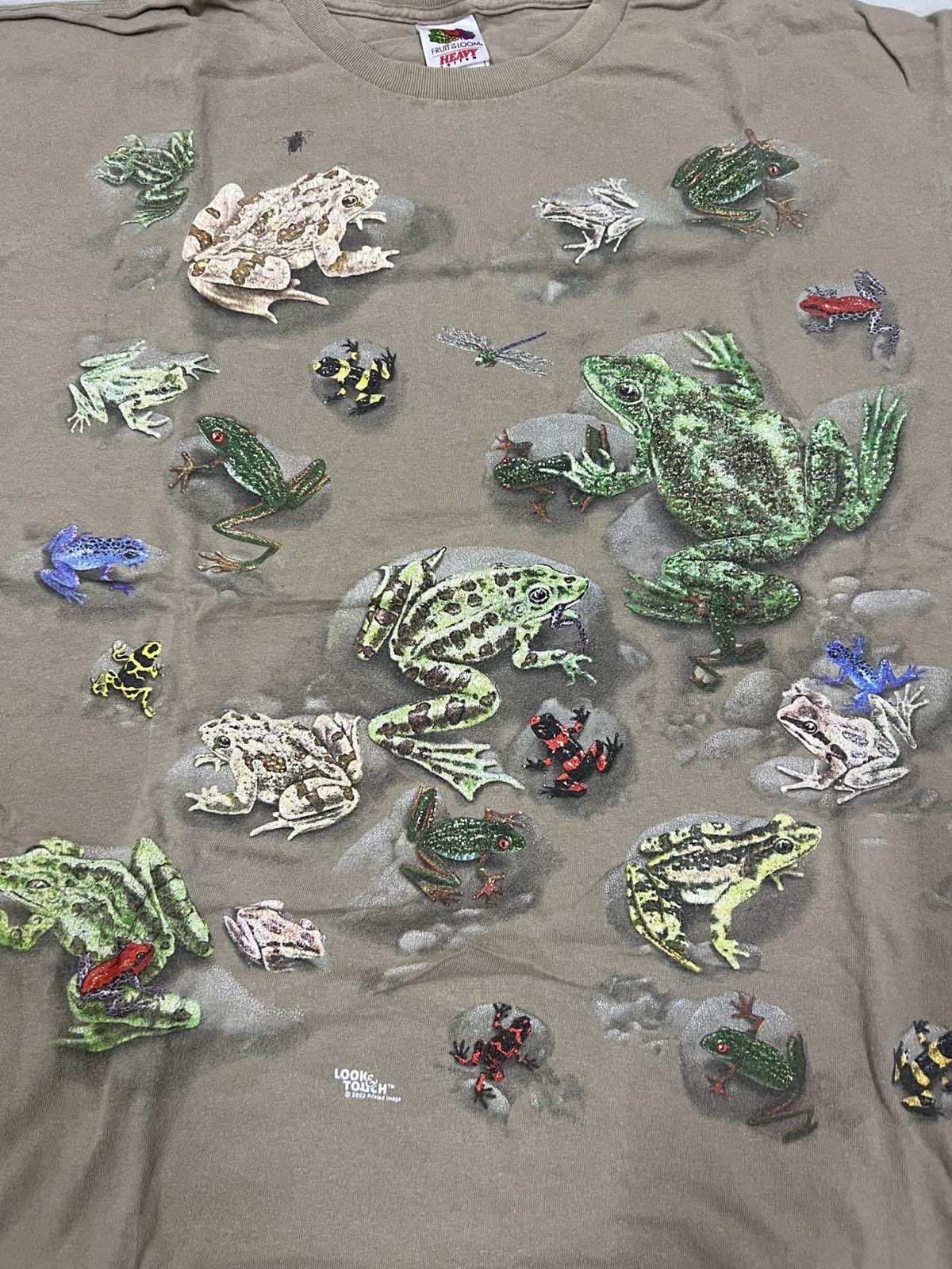 Vintage 00s Look Touch Frog-Themed Vintage T-shirt Size US XL / EU 56 / 4 - 4 Thumbnail