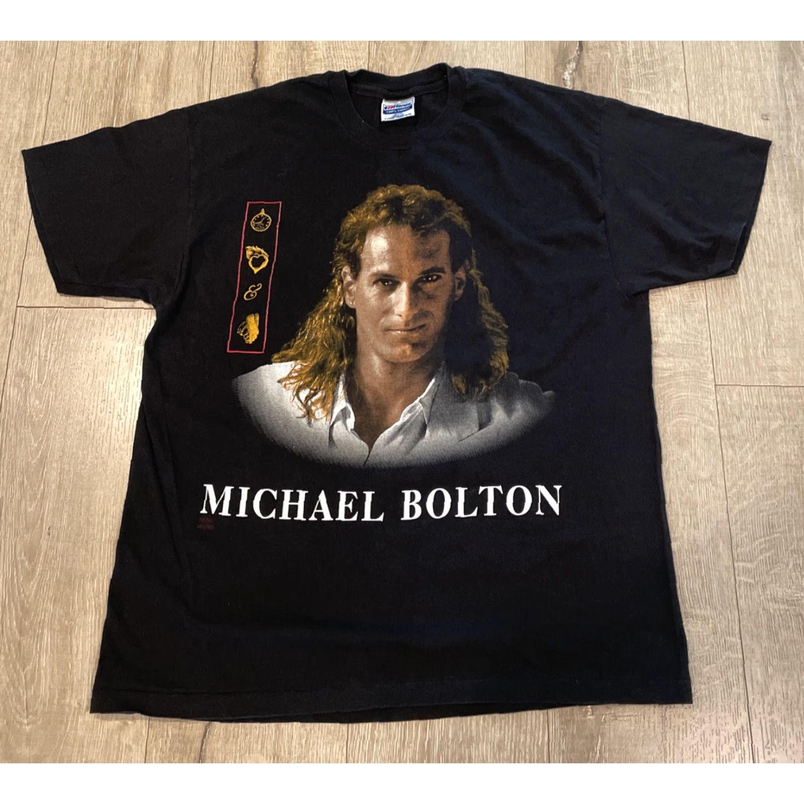 Vintage Vintage Yes Michael Bolton Tour tshirt 1992 World USA Australian Black Mens XL Cotton Logo 90s T-Shirt Size US XL / EU 56 / 4 - 3 Thumbnail