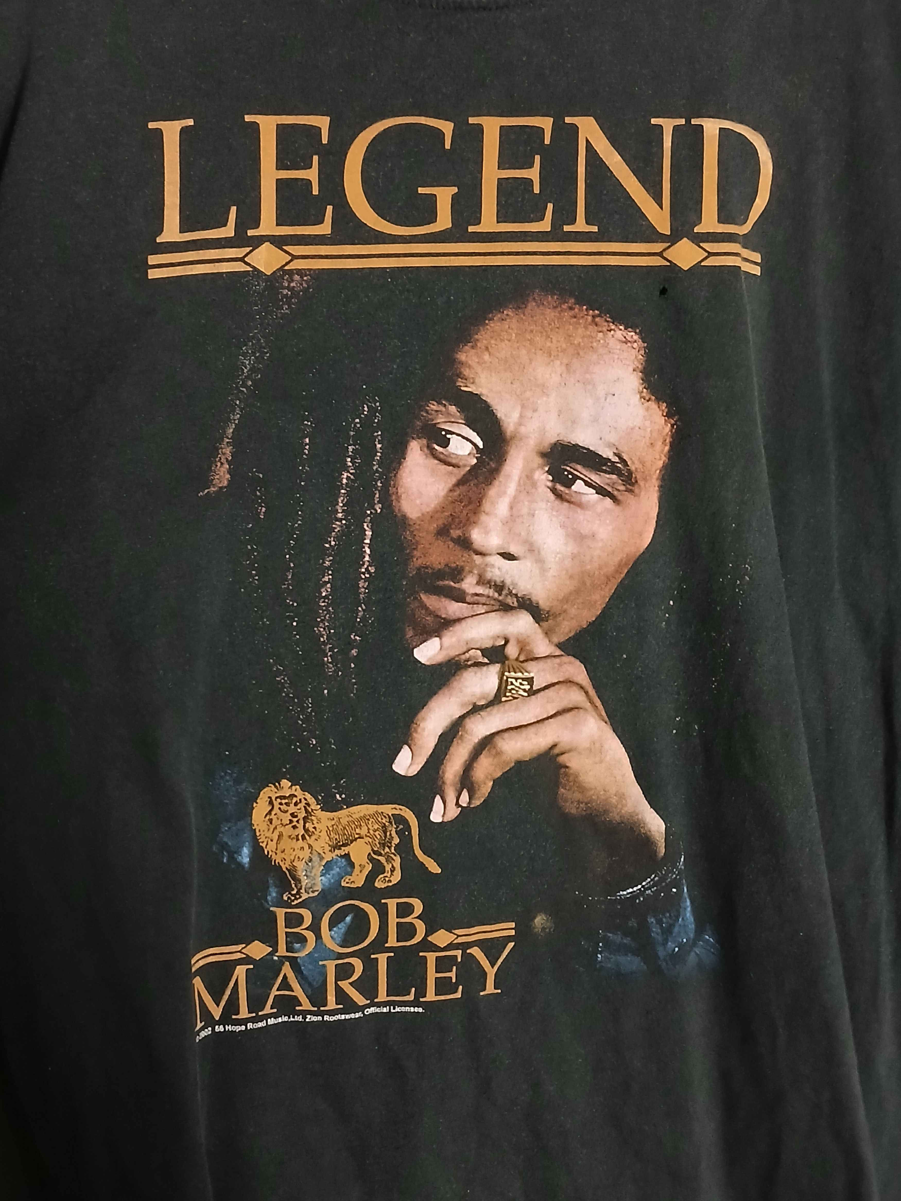 Band Tees Vintage 2002 Bob Marley T-Shirt Size US L / EU 52-54 / 3 - 3 Thumbnail