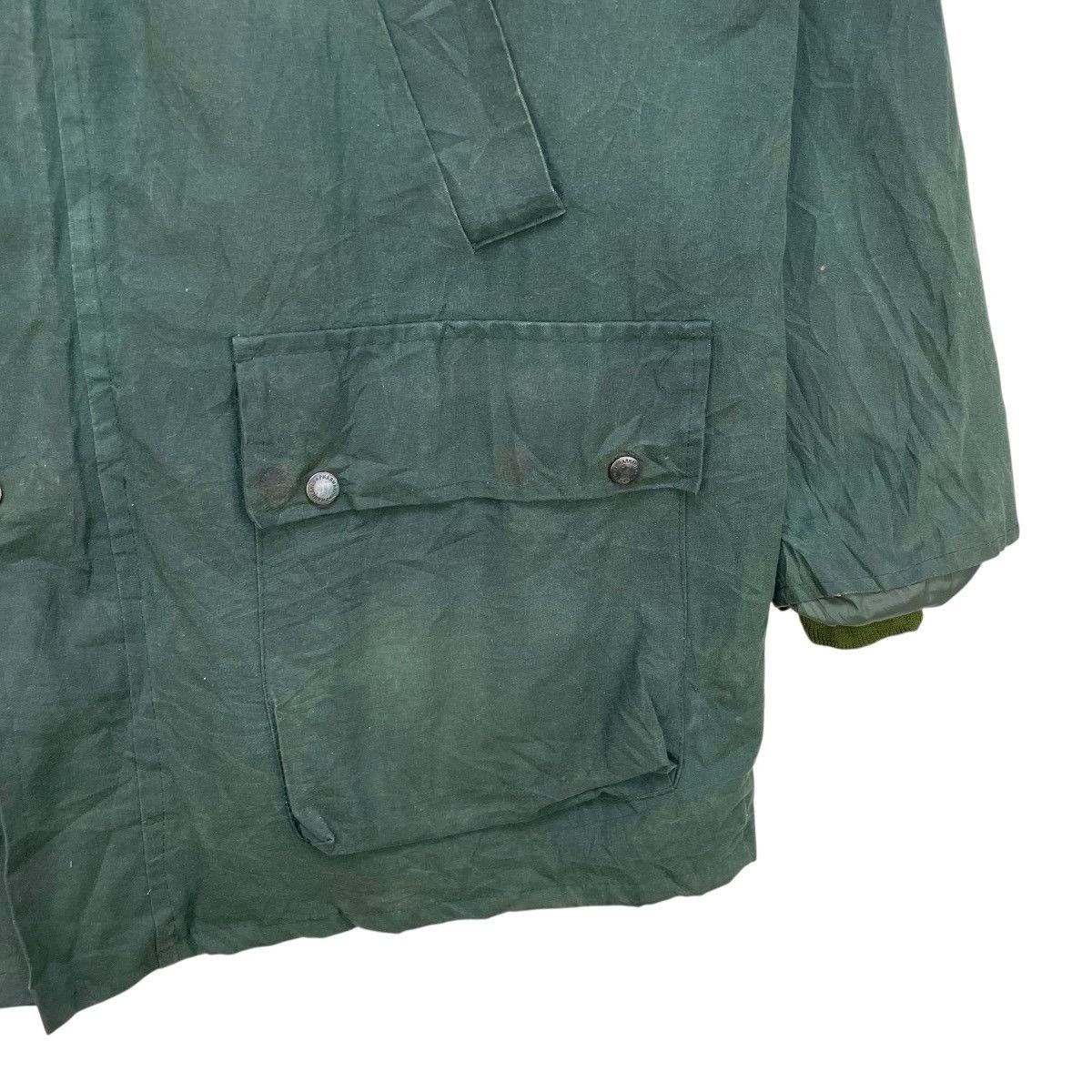 Barbour 💥Vintage 80s Pharhani country and leisure Waxed Jacket Size US L / EU 52-54 / 3 - 8 Thumbnail