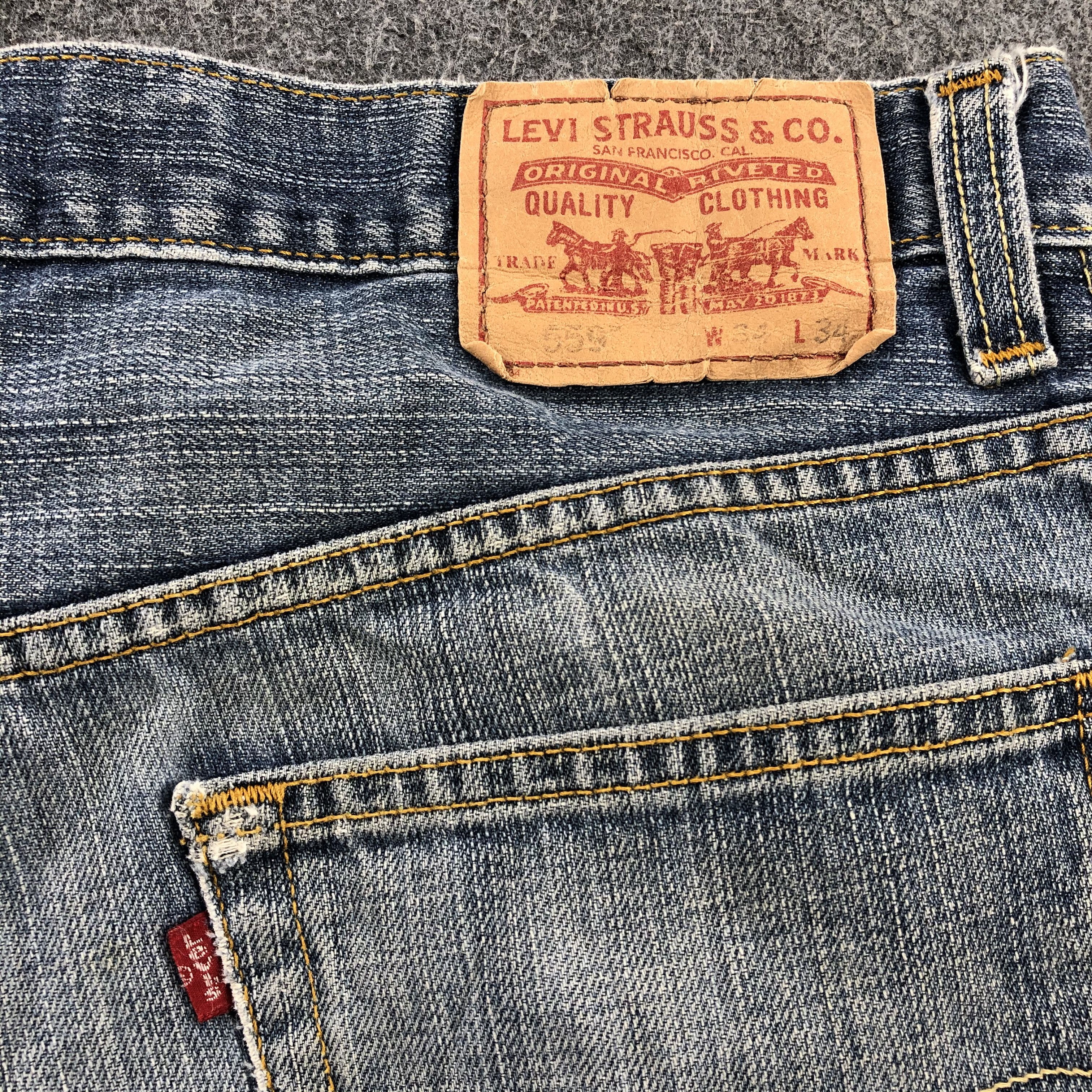 Levi's × Vintage Vintage 90s Blue Wash Levis 559 Jeans-JM1687 Size US 34 / EU 50 - 6 Thumbnail