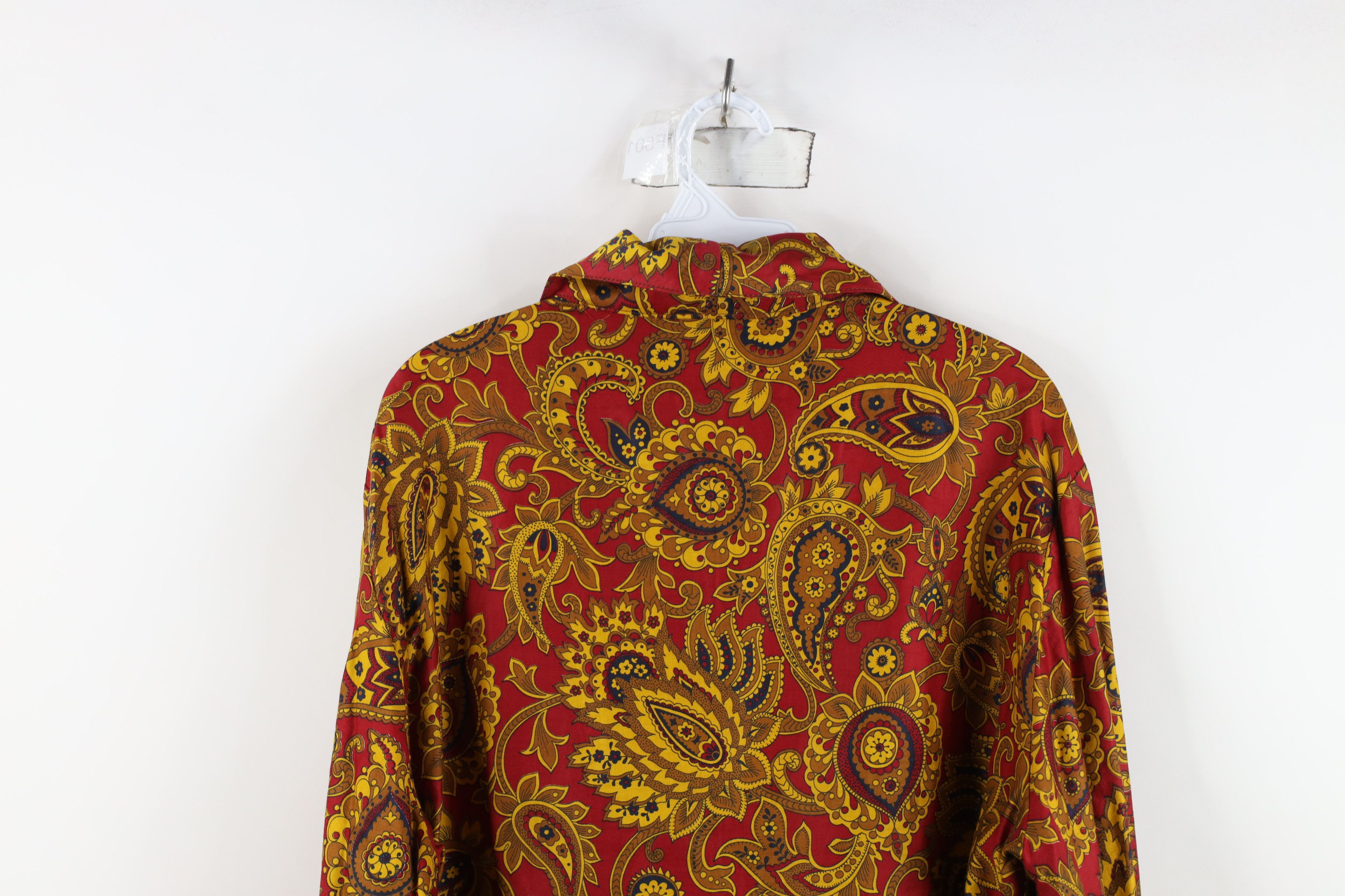 Vintage Vintage 40s 50s Streetwear Paisley Dagger Collar Polo Shirt Size US XL / EU 56 / 4 - 11 Thumbnail