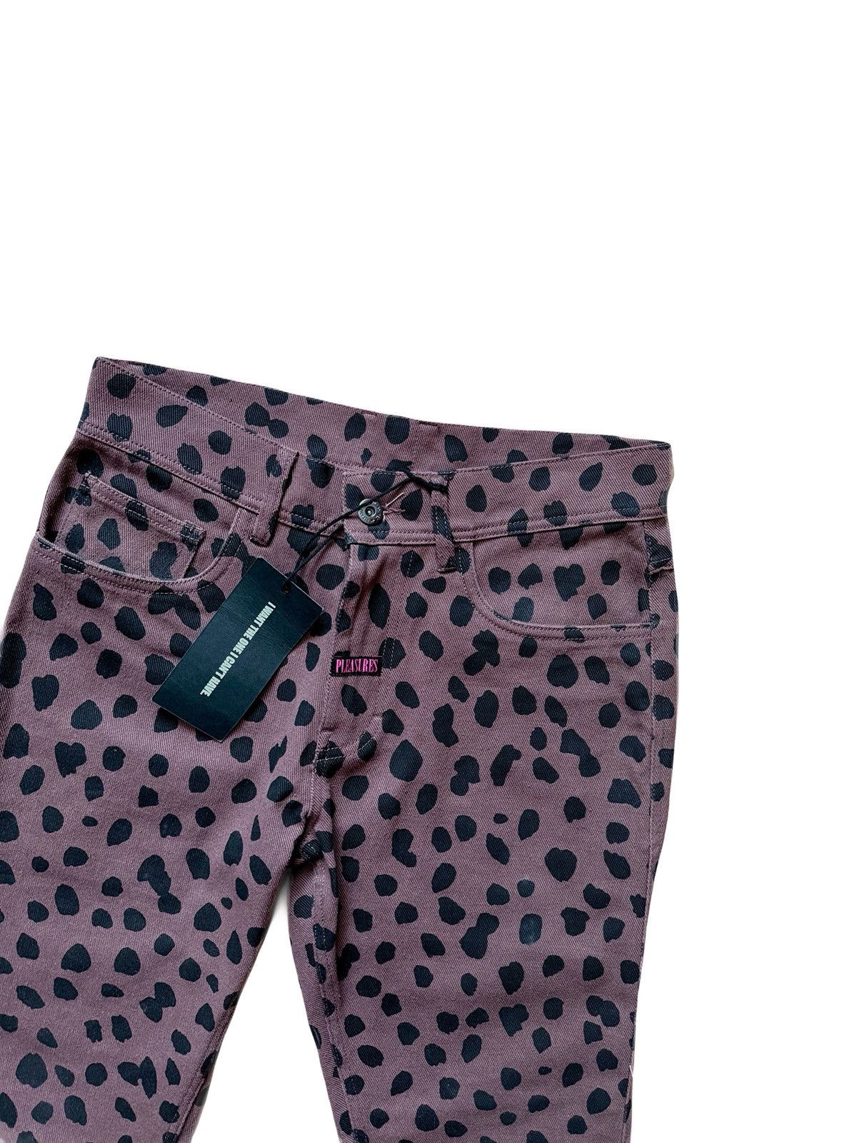 Japanese Brand Leopard Print Skinny Jeans Gyaruo Style Size US 28 / EU 44 - 4 Thumbnail