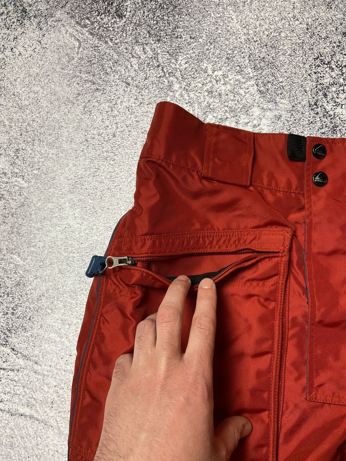 Nike ACG Vintage Nike ACG Snow Ski Pants Red Outer Layer 3 Rare Sport Size US 32 / EU 48 - 5 Thumbnail