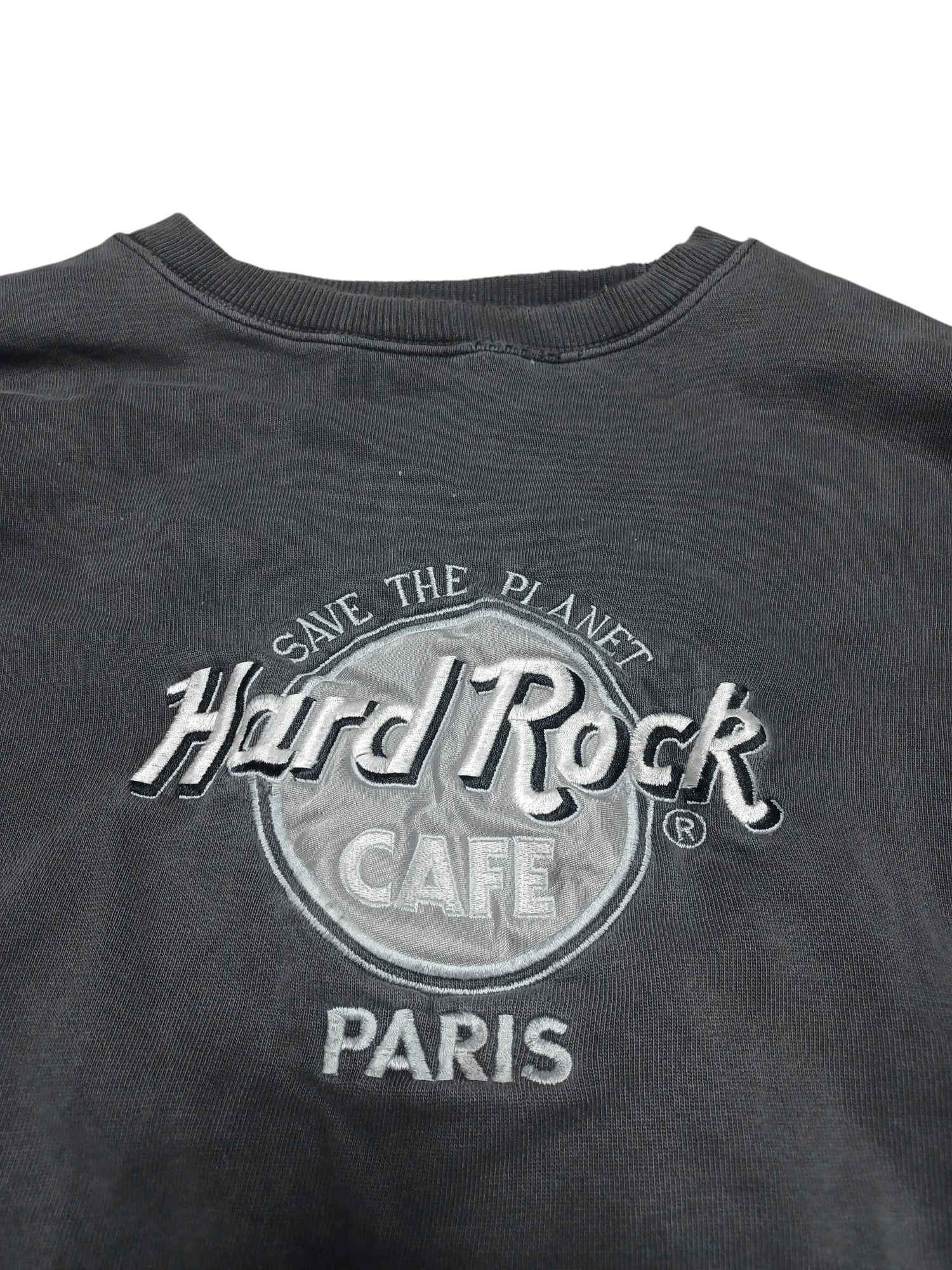 Hard Rock Cafe HARD ROCK CAFE PARIS DISTRESSED TOTAL VINTAGE SWEATSHIRT Size US XL / EU 56 / 4 - 2 Thumbnail