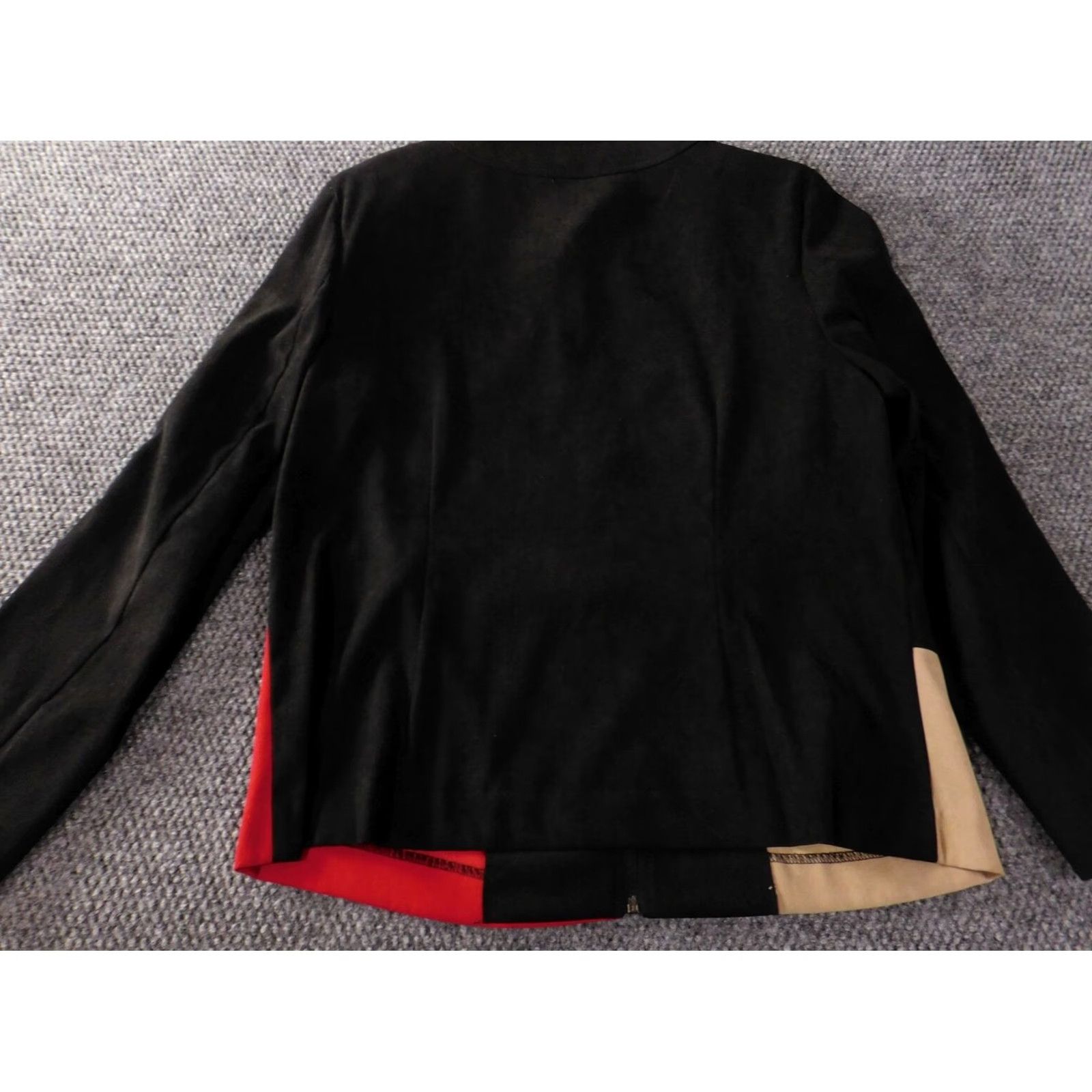 JM Collection JM Collection Womens Jacket 12 Red Full Zip Casual Stretch Jacket Women Long Sleeve Solid Red Embroidered Peanuts Fall Spring Regular Size 12 Mens? Size XL / US 12-14 / IT 48-50 - 7 Thumbnail