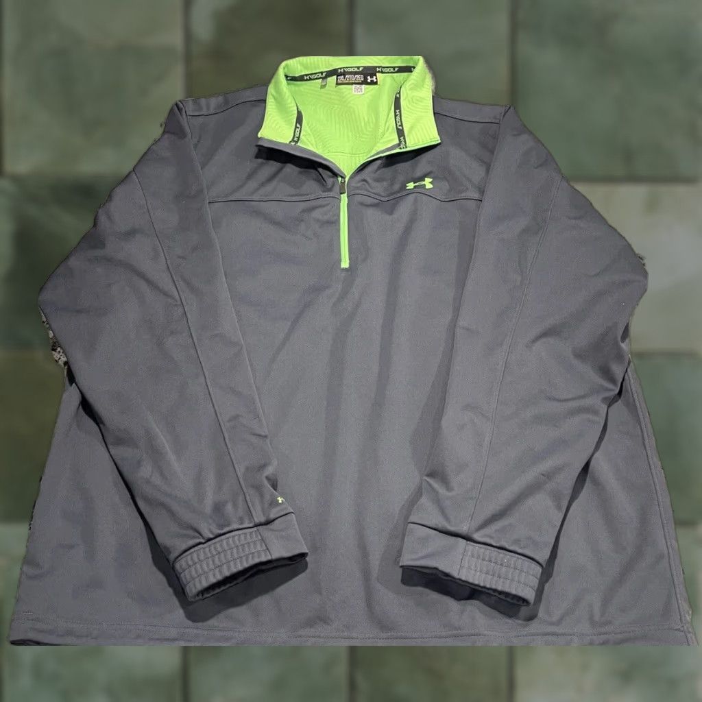 Under Armour UNDER ARMOUR STORM 2 GOLF JACKET Gray 1/4 Zip Men's 2XL-EUC Big & Tall Mens Size US XXL / EU 58 / 5 - 1 Thumbnail