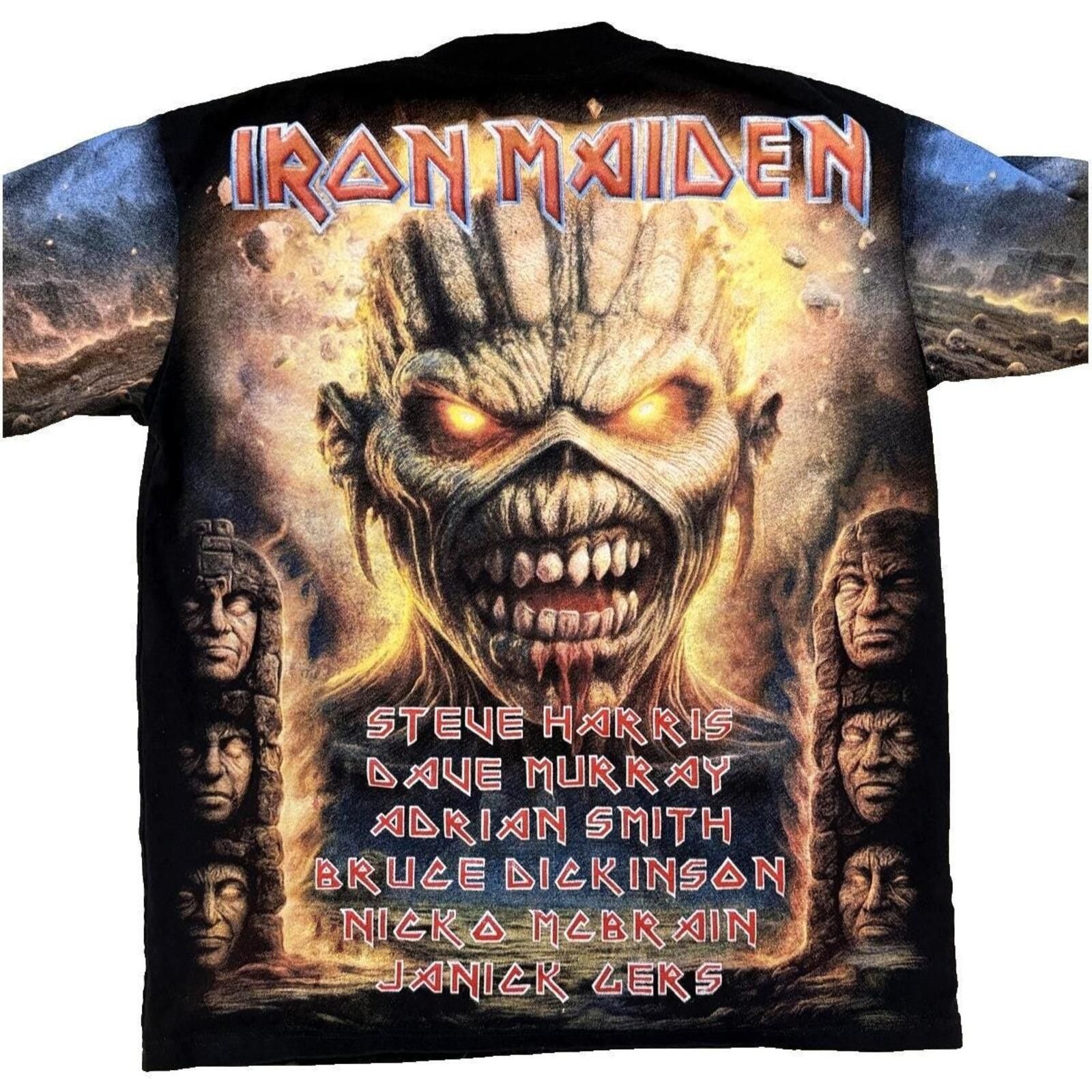 Other Vintage 90s Iron Maiden TShirt Men LG RARE Apple Pie Tag Size ONE SIZE - 2 Thumbnail