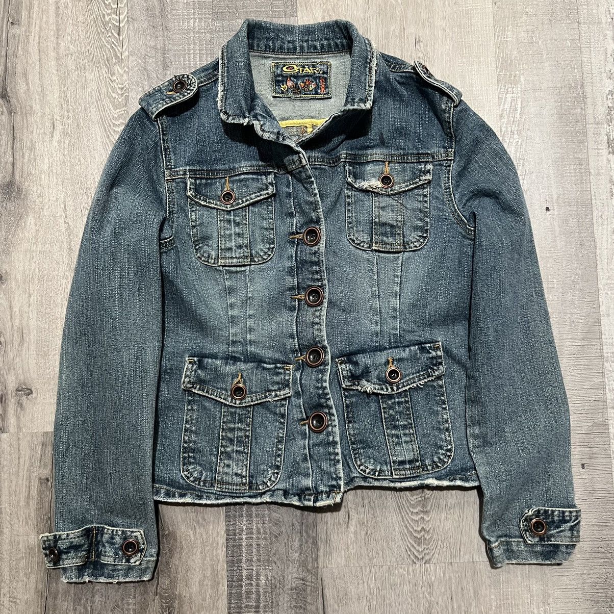 Vintage VTG Star Jeans Care Bear Patched Custom Jean Jacket Size S / US 4 / IT 40 - 2 Thumbnail