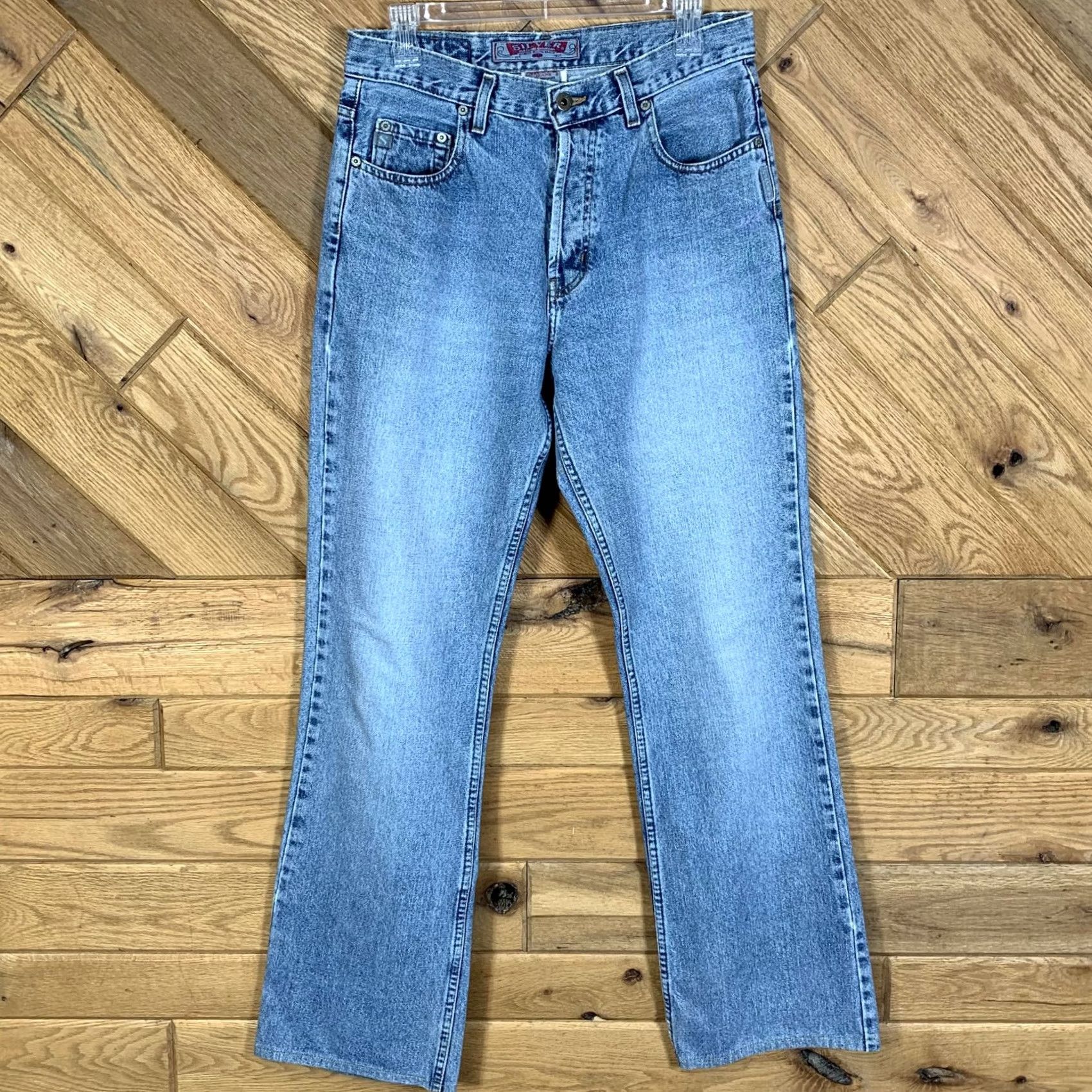 Silver Jeans Co. VINTAGE Silver Jeans Jeans 31x32 31x34 Blue Denim Distressed MODIFIED Mens Regular Straight Jeans Men Size US 31 - 3 Thumbnail
