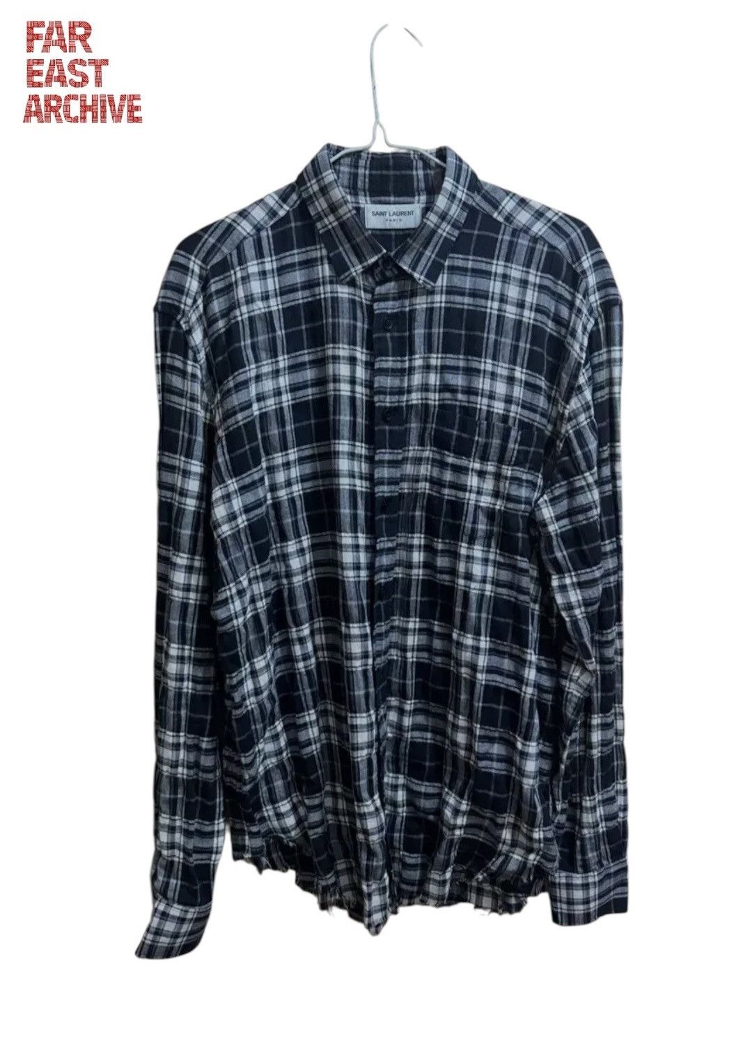 Saint Laurent Paris Saint Laurent 16SS Surf Sound Flannel Shirt Size US M / EU 48-50 / 2 - 1 Thumbnail