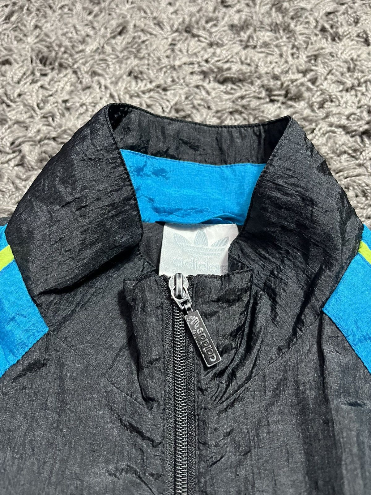Adidas RARE ADIDAS 1992 MANCHESTER UNITED BLANK TRACK JACKET Size US L / EU 52-54 / 3 - 3 Thumbnail
