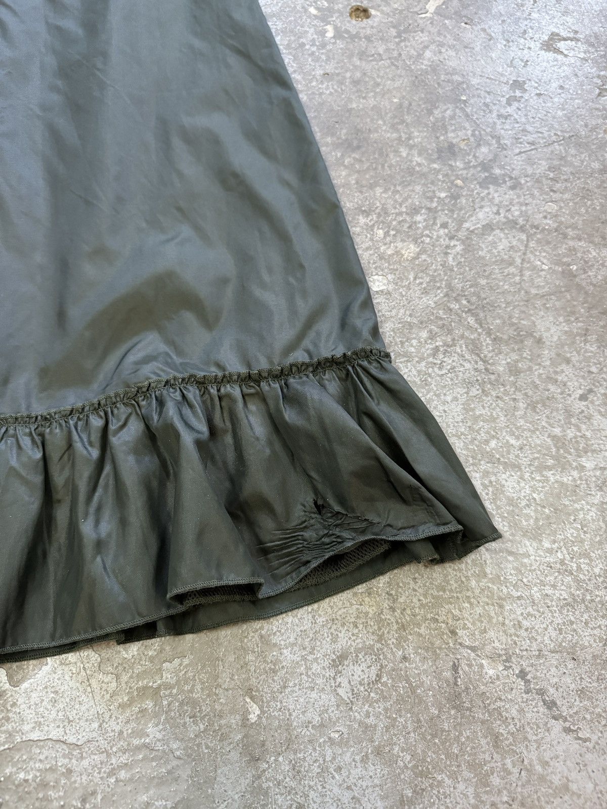 Vintage Vintage y2k Green Maxi Skirt Size 28" / US 6 / IT 42 - 9 Thumbnail