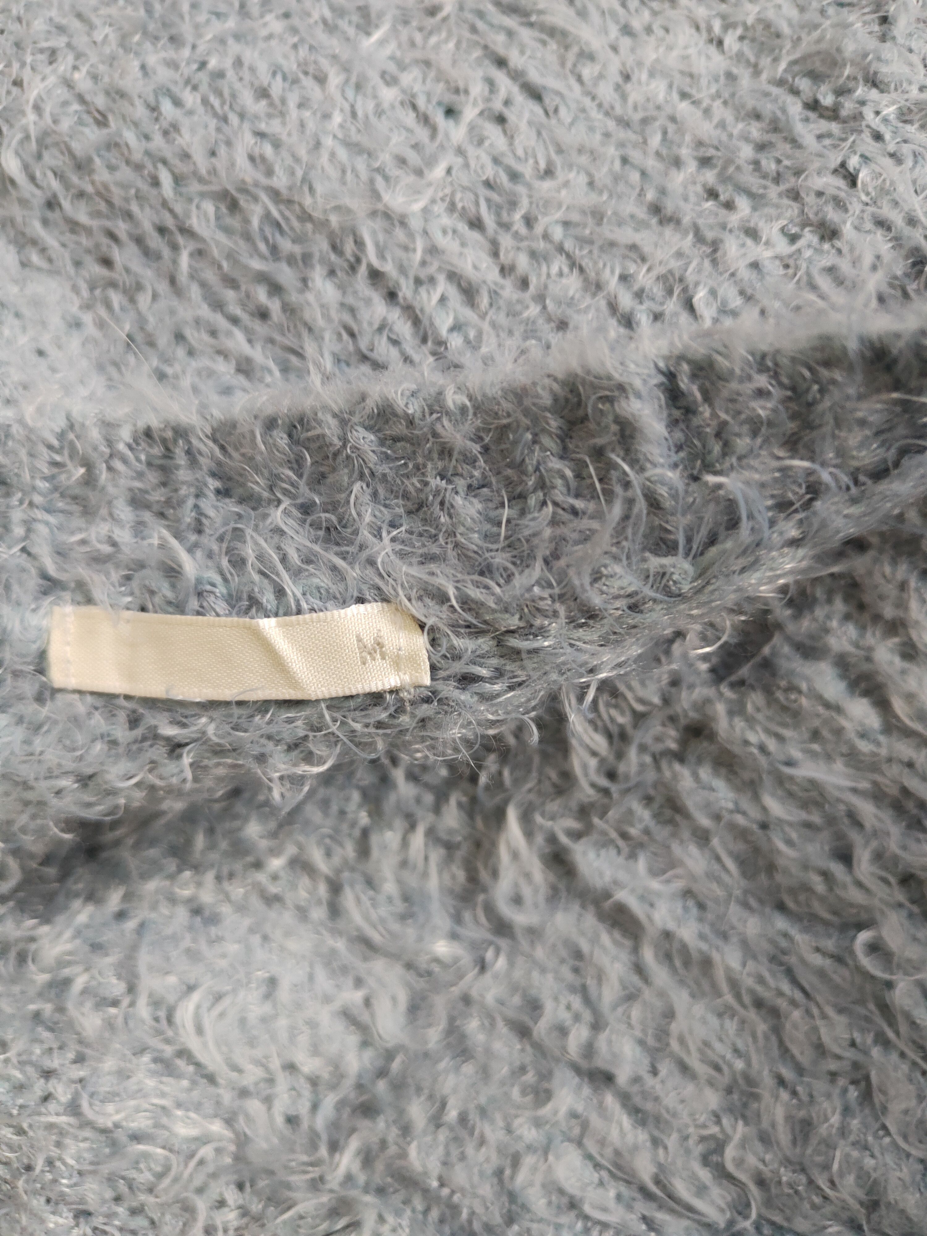GU GU Blue Shag Shaggy Fur Mohair Knitwear #S2061 Size M / US 6-8 / IT 42-44 - 12 Thumbnail