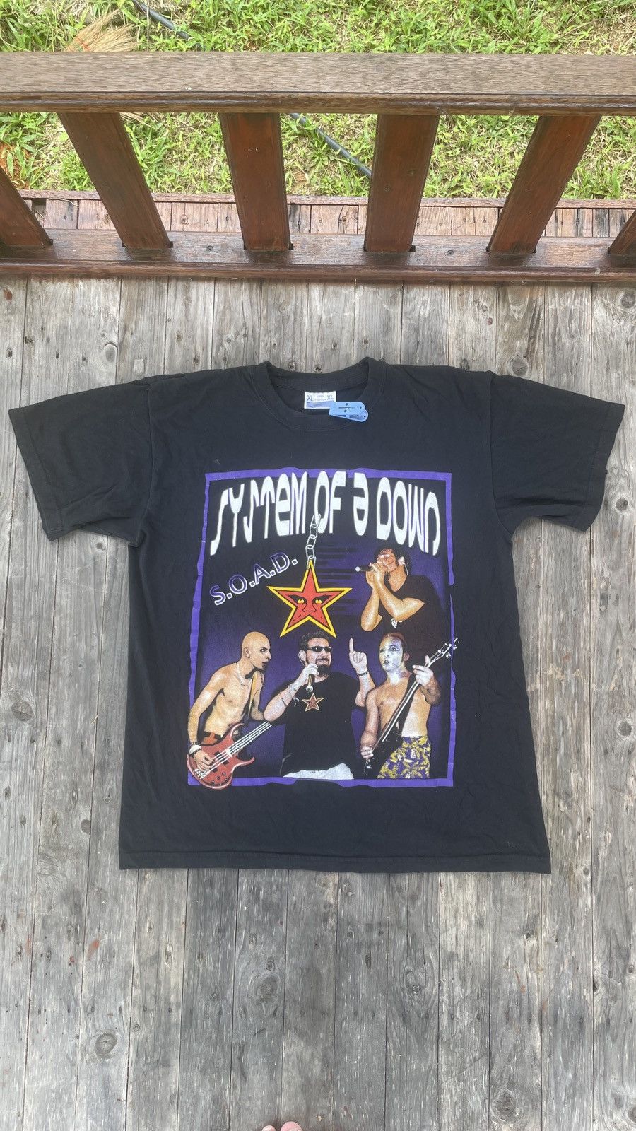 Band Tees Vintage 90s Band System Of A Down Size US XL / EU 56 / 4 - 2 Thumbnail