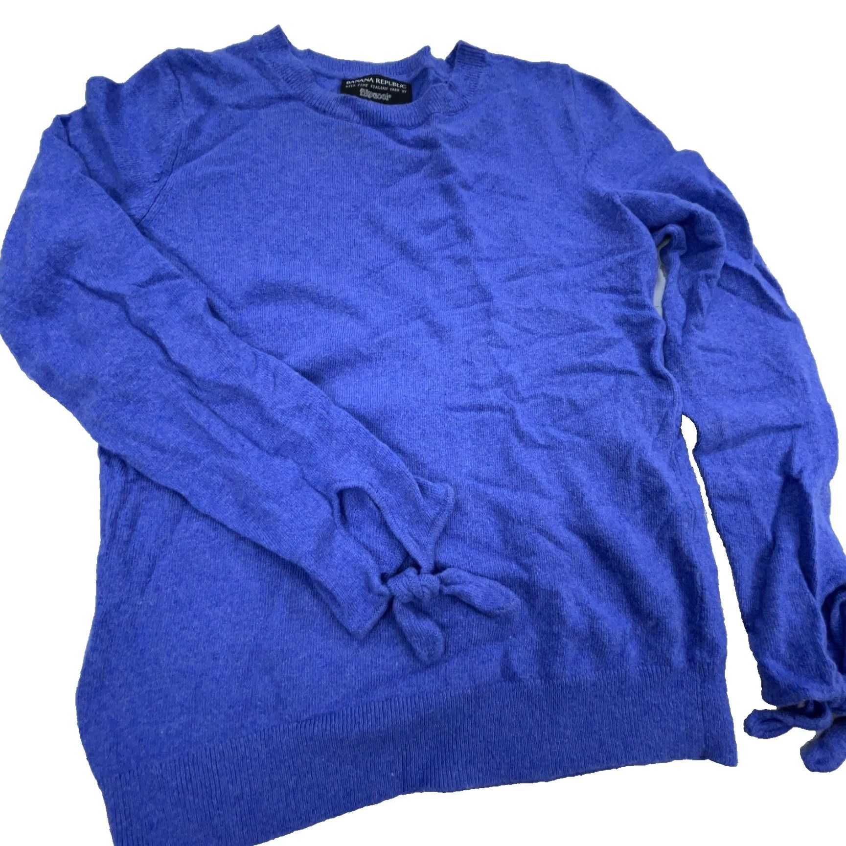 Banana Republic Banana Republic Sweater Women S Pullover Crew Neck Knit Solid Purple Wool Rayon Cashmere Nylon Modern Classic Size S / US 4 / IT 40 - 3 Thumbnail