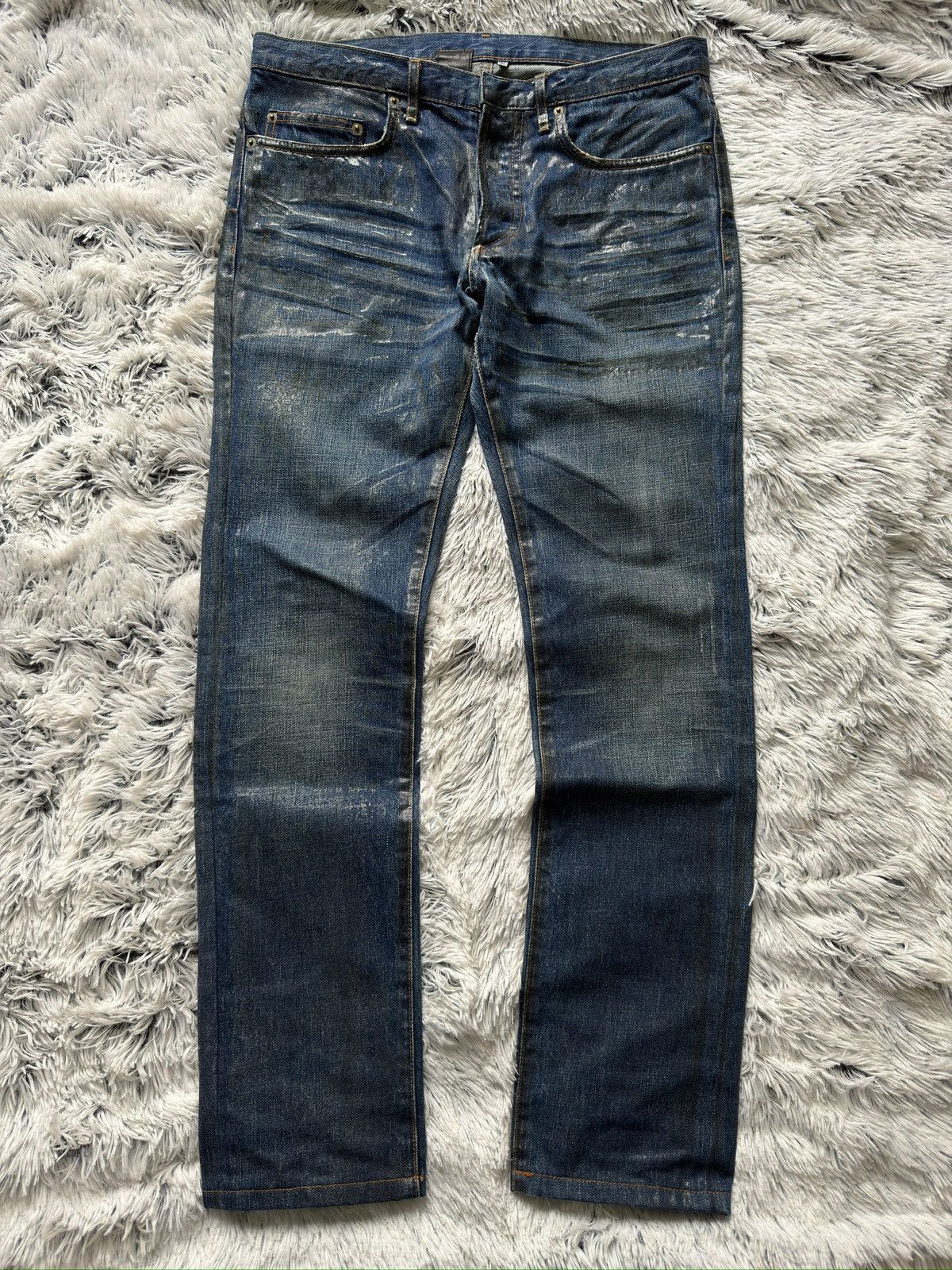 Dior × Hedi Slimane A/W 2006 Dior Homme Cummerbund Denim Jeans 