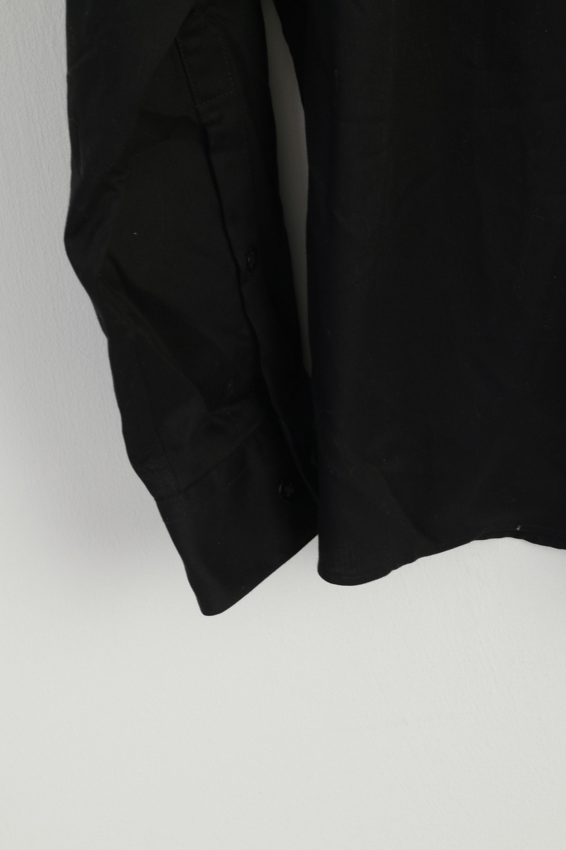 Kenneth Cole Kenneth Cole Men 16.5 L Casual Shirt Black Cotton 8853 Size US L / EU 52-54 / 3 - 3 Thumbnail