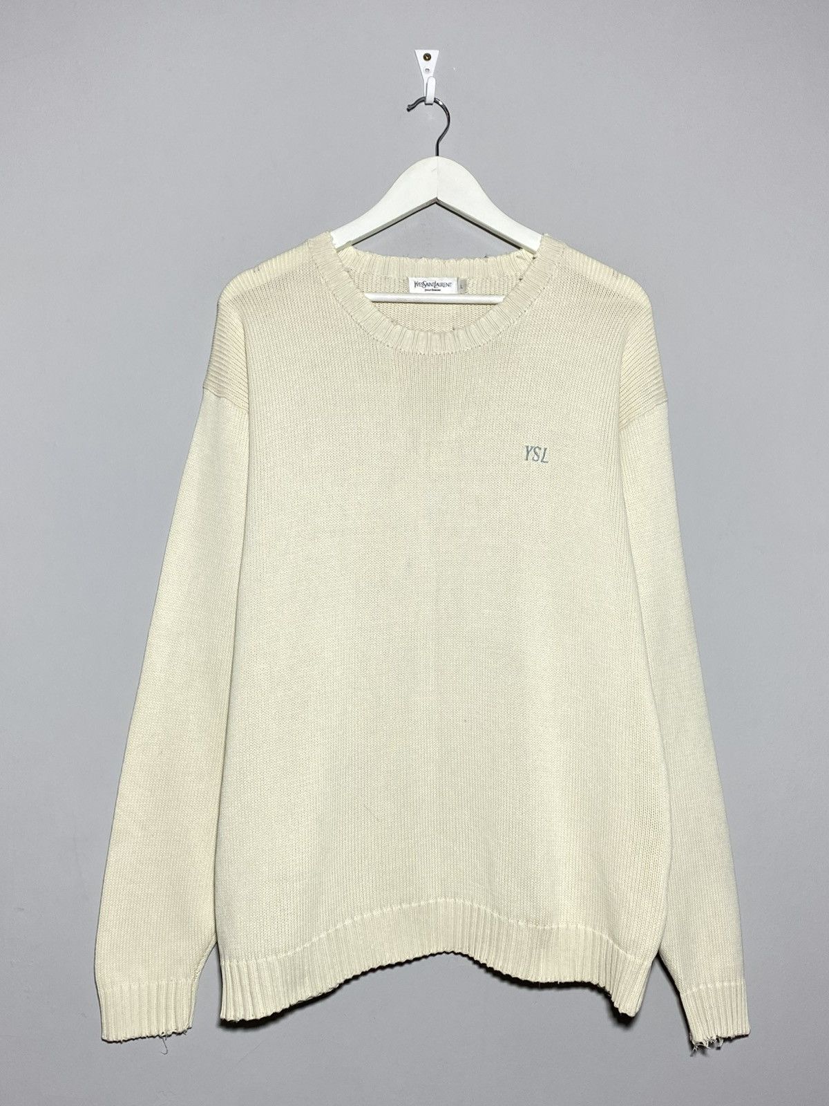 Yves Saint Laurent Vintage YSL Yves Saint Laurent Knit Sweater Size US L / EU 52-54 / 3 - 1 Thumbnail