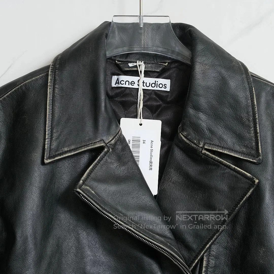 Acne Studios Acne Studios Distressed Leather Jacket. Size US M / EU 48-50 / 2 - 2 Thumbnail