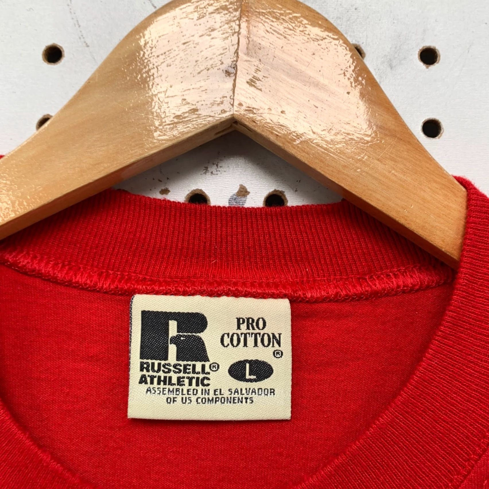 Russell Athletic VINTAGE Russell Athletic Pocket Pro Cotton Shirt Mens Large Red Short Sleeve Size US L / EU 52-54 / 3 - 4 Thumbnail