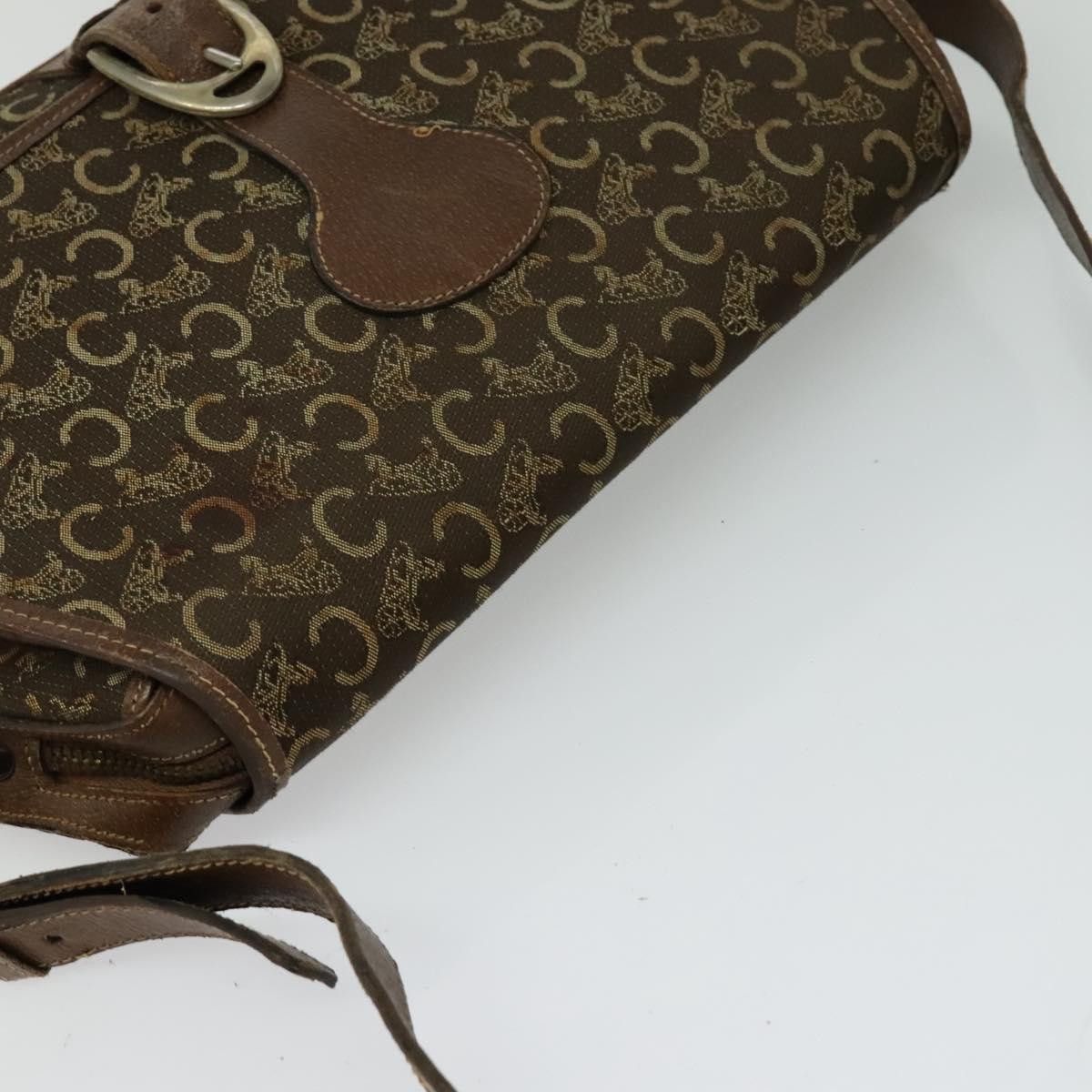 Celine CELINE C Sulky Shoulder Bag Canvas Brown Size ONE SIZE - 6 Thumbnail