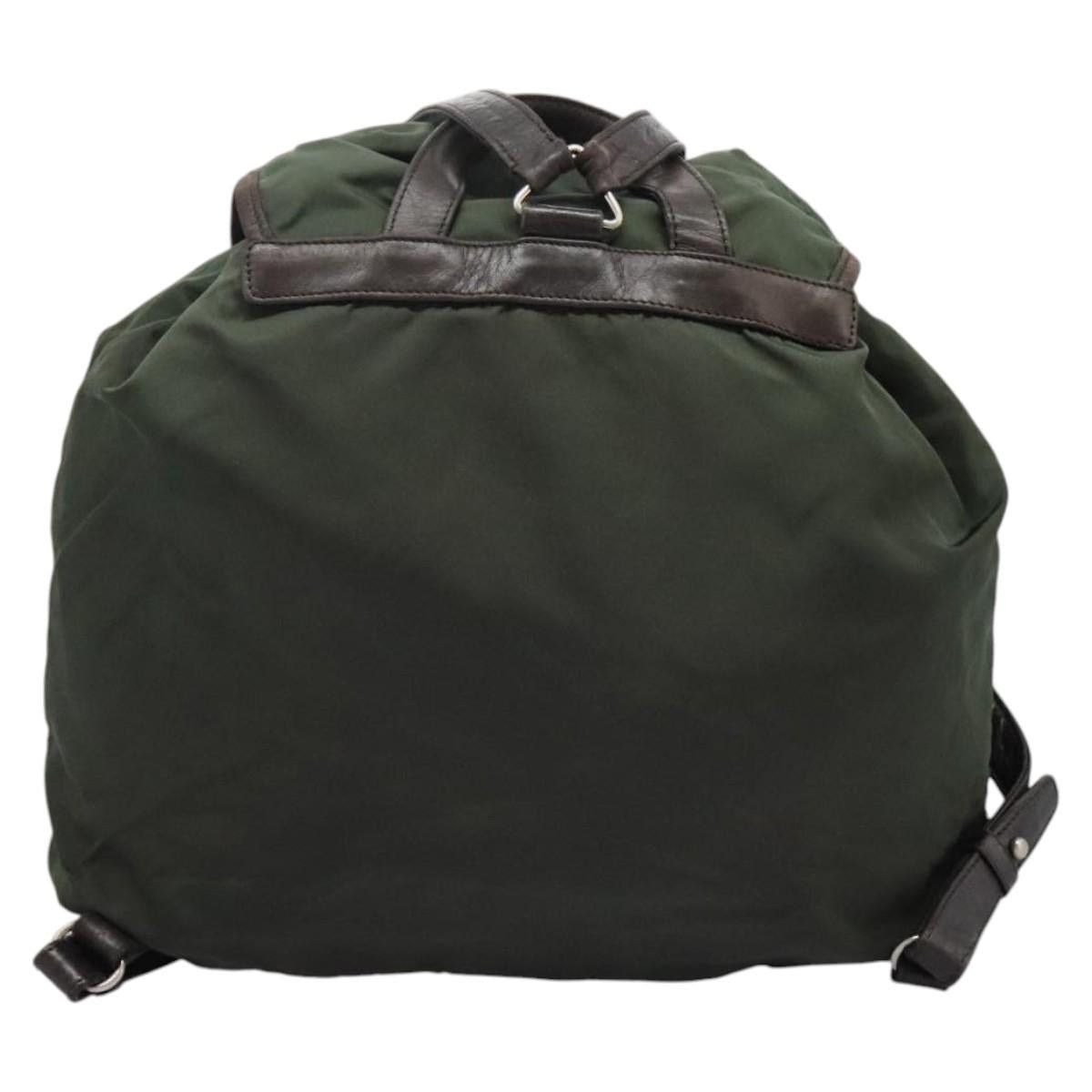 Prada PRADA Backpack Nylon Khaki Size ONE SIZE - 3 Thumbnail