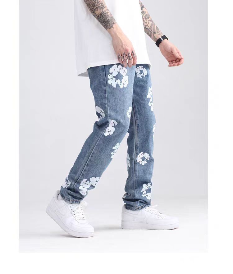 Designer × Japanese Brand × Vintage patchwork flared damaged paint jeans Size US 28 / EU 44 - 4 Thumbnail