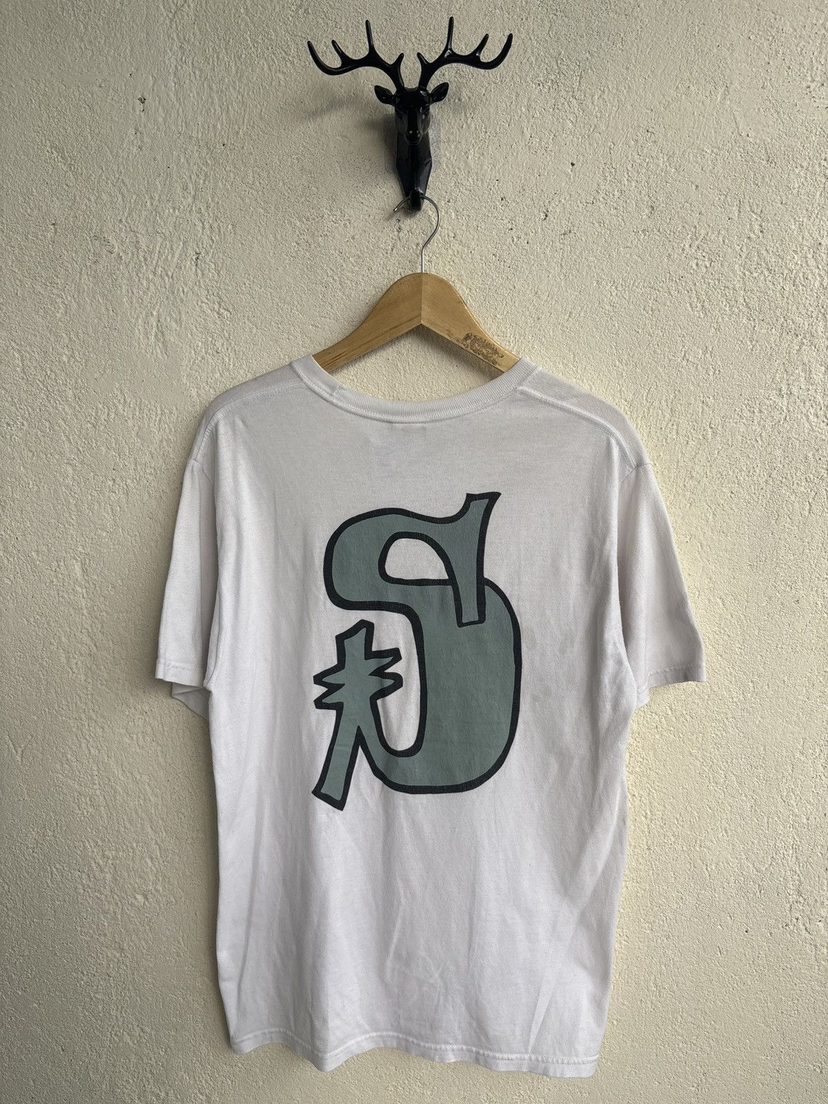 Stussy 2000s Stussy backprint big logo Size US M / EU 48-50 / 2 - 1 Thumbnail