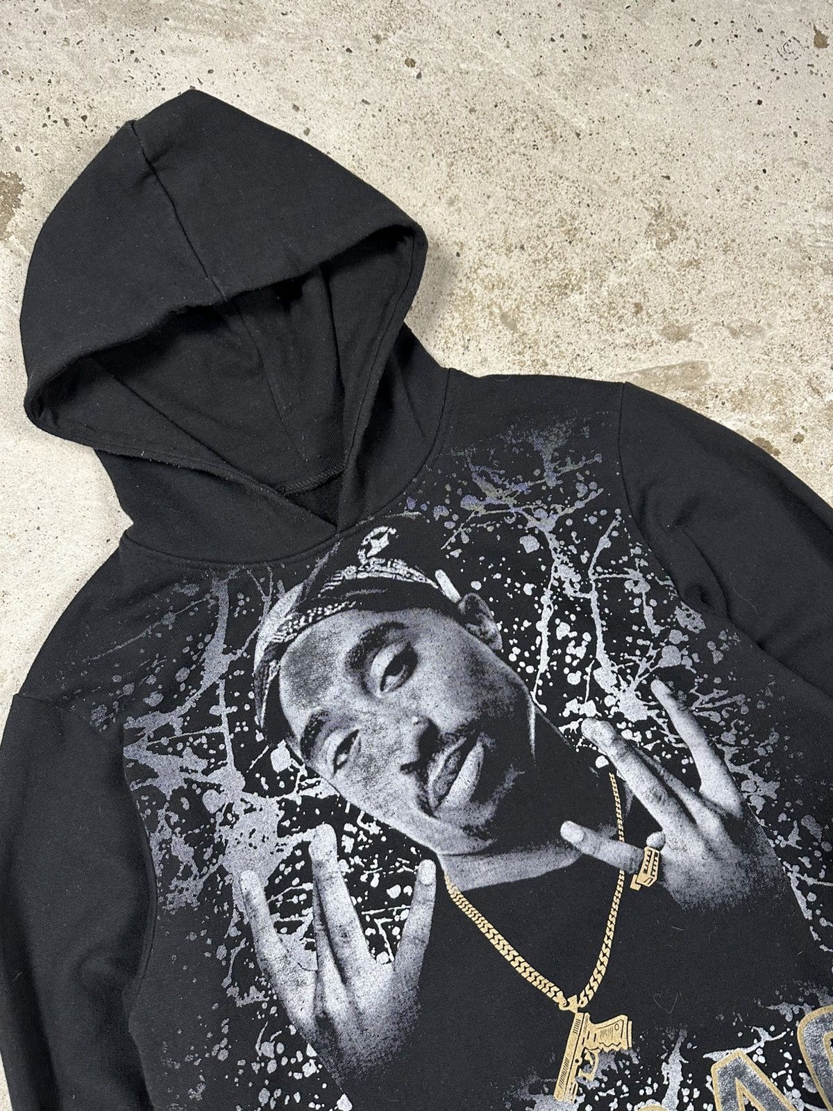 Band Tees × Rap Tees × Vintage Vintage Y2K Tupac 2 Pac Legacy All Over Print Hoodie Size US S / EU 44-46 / 1 - 6 Thumbnail