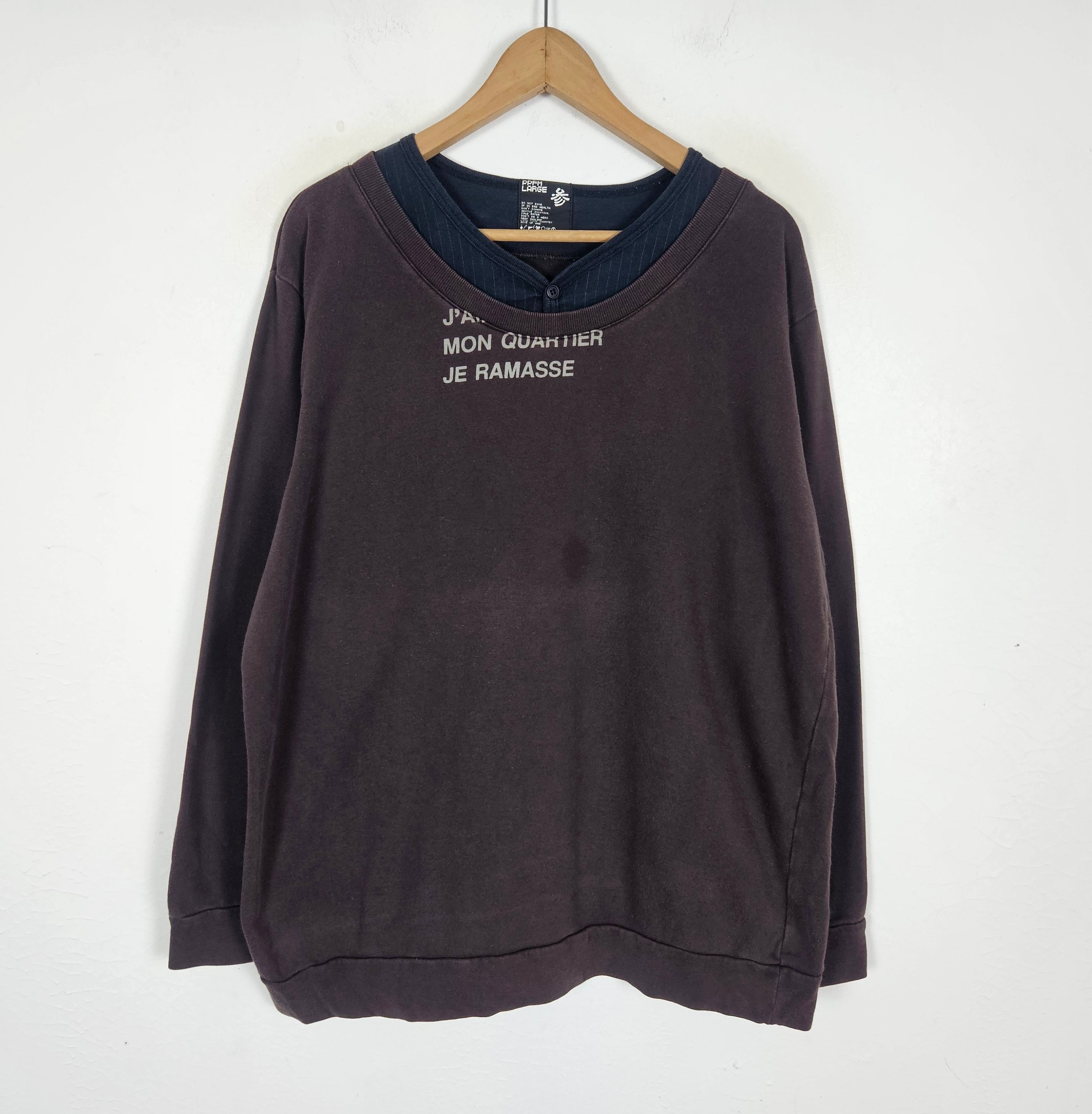 PPFM PPFM J'A. MON QUARTIER JE RAMASSE Y2K tee shirt Size US L / EU 52-54 / 3 - 2 Thumbnail
