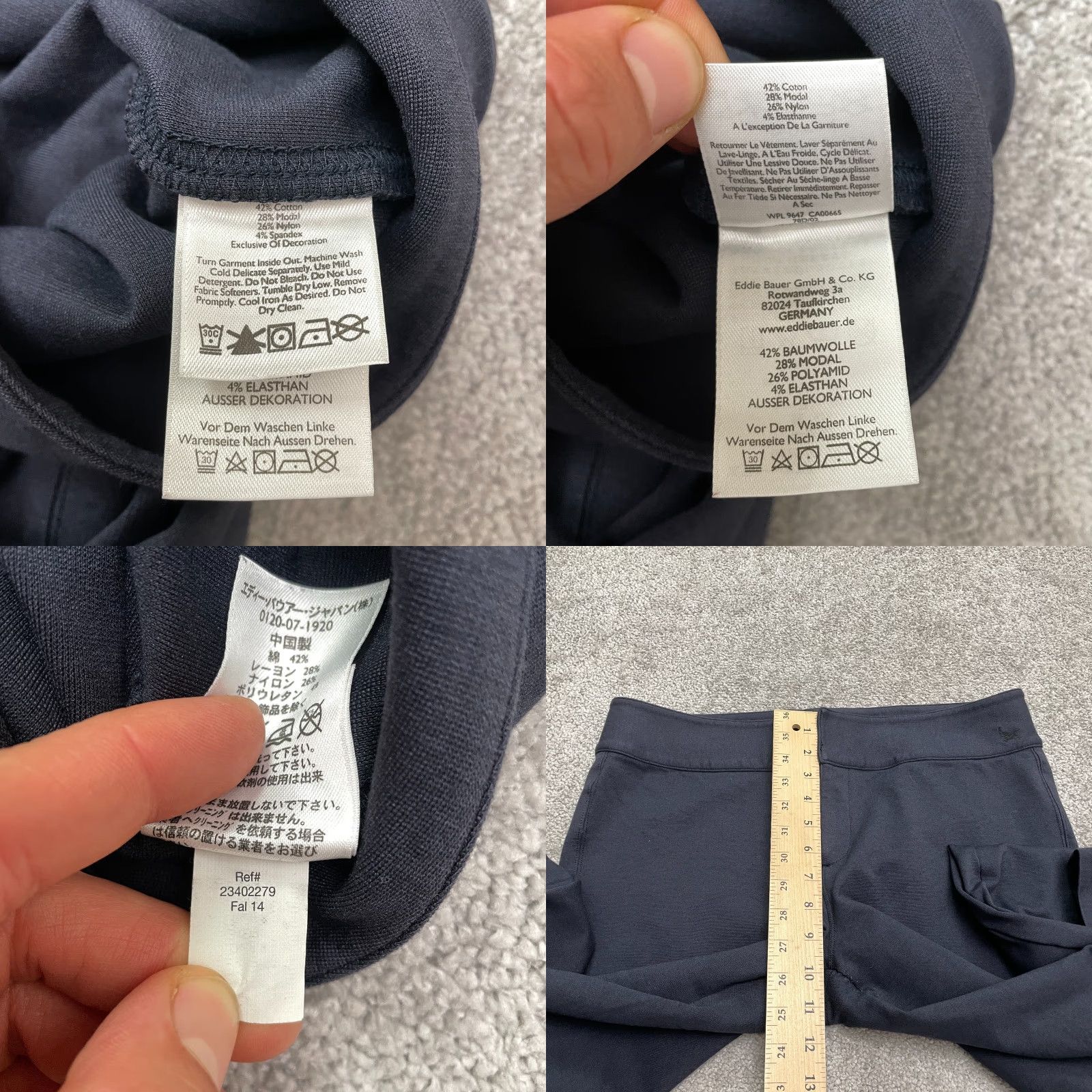 Eddie Bauer VINTAGE Eddie Bauer Women's Pants Casual Dress Pants Straight 12P Blue Cotton Blend Size 34" / US 12 / IT 48 - 8 Thumbnail