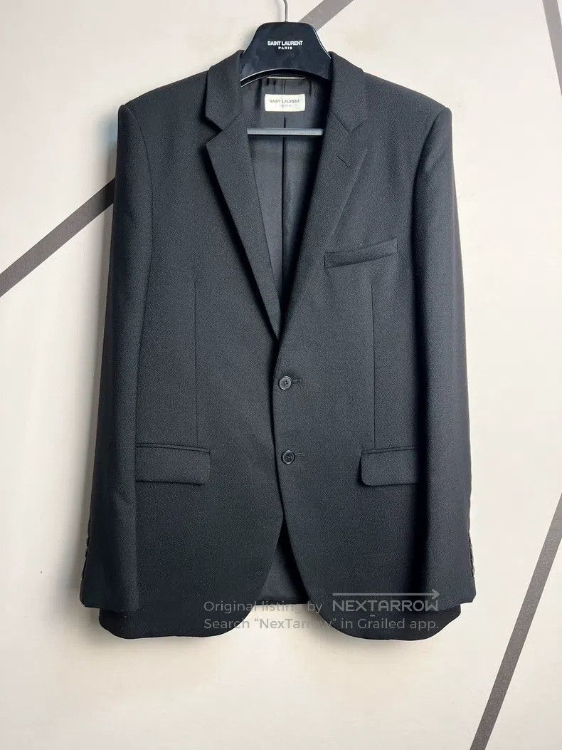Saint Laurent Paris Saint Laurent Paris Back Explosion Sequin Chain Wool Suit Size US M / EU 48-50 / 2 - 2 Thumbnail