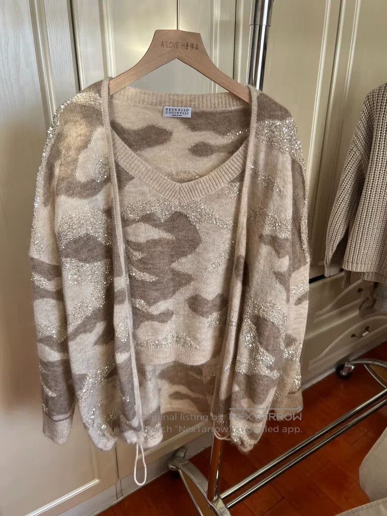 Brunello Cucinelli Brunello Cucinelli Sequin Leopard Print Top Set Size XS / US 0-2 / IT 36-38 - 5 Thumbnail