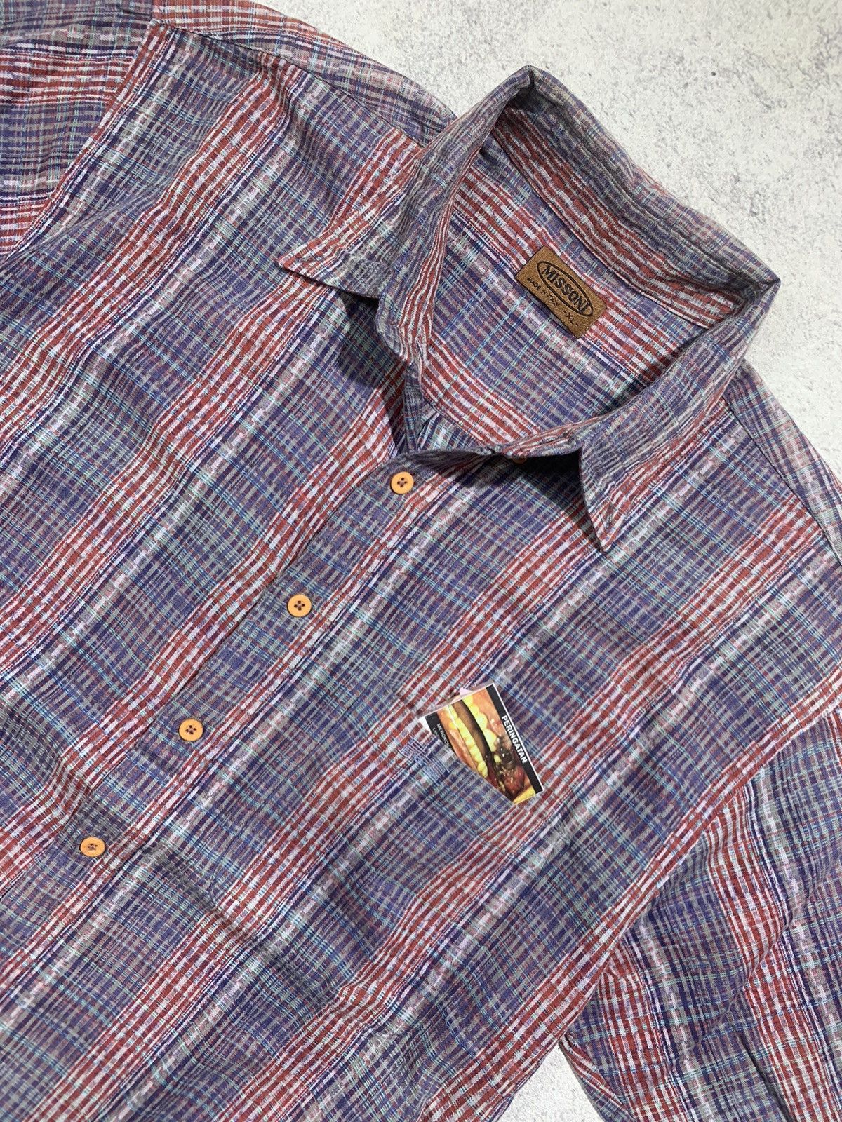 Designer × Missoni Vintage Missoni shirt Size US XL / EU 56 / 4 - 4 Thumbnail