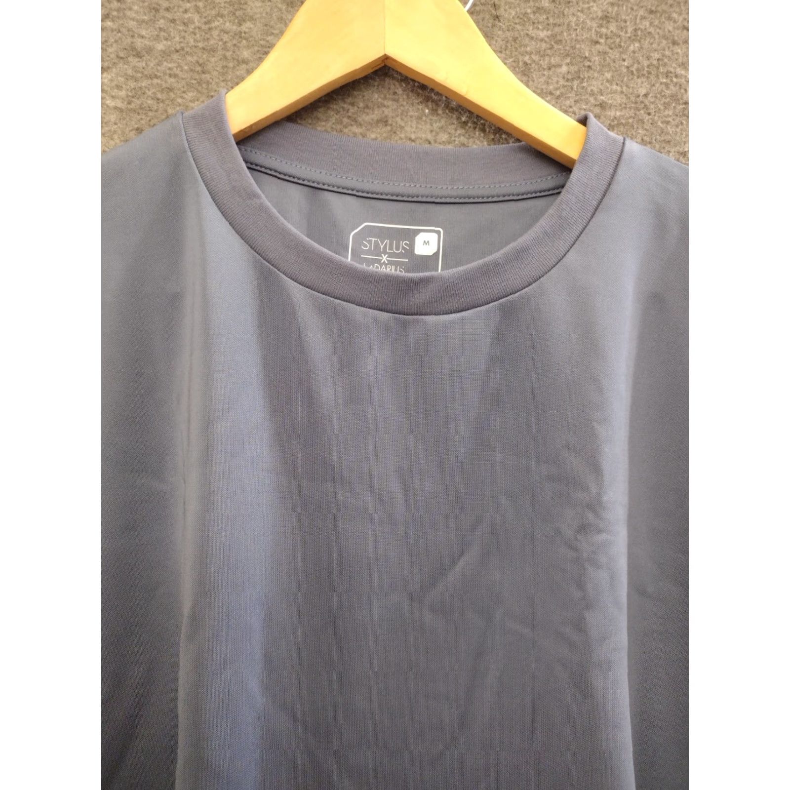 Vintage STYLUS Ladarius Campbell Shirt Short Sleeve Blue M Mens T-Shirt Crew Neck Solid Lightweight Comfort Tee Size US M / EU 48-50 / 2 - 3 Thumbnail