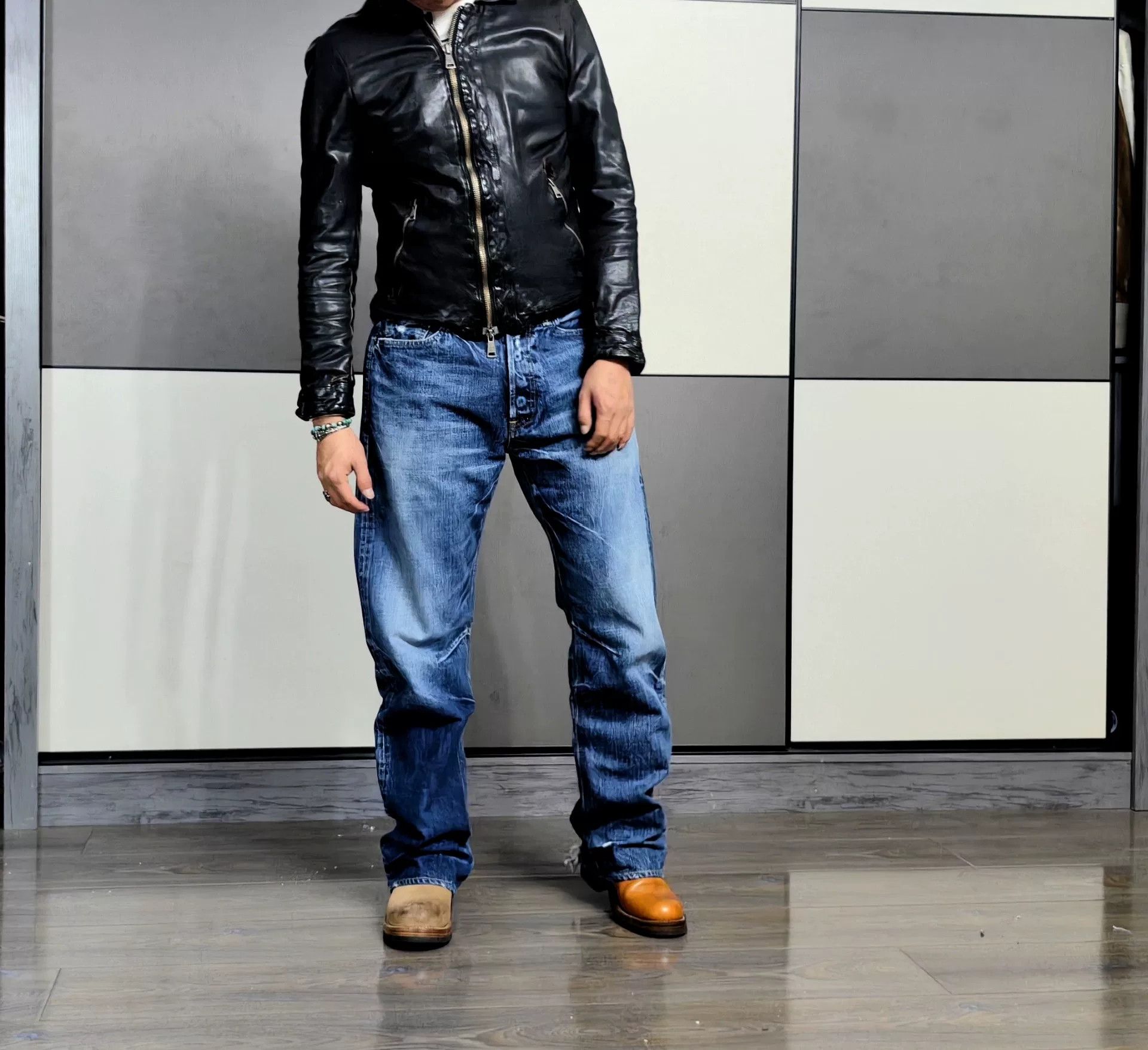 Giorgio Brato Giorgio Brato Leather Jacket Size 48 Size US M / EU 48-50 / 2 - 1 Thumbnail