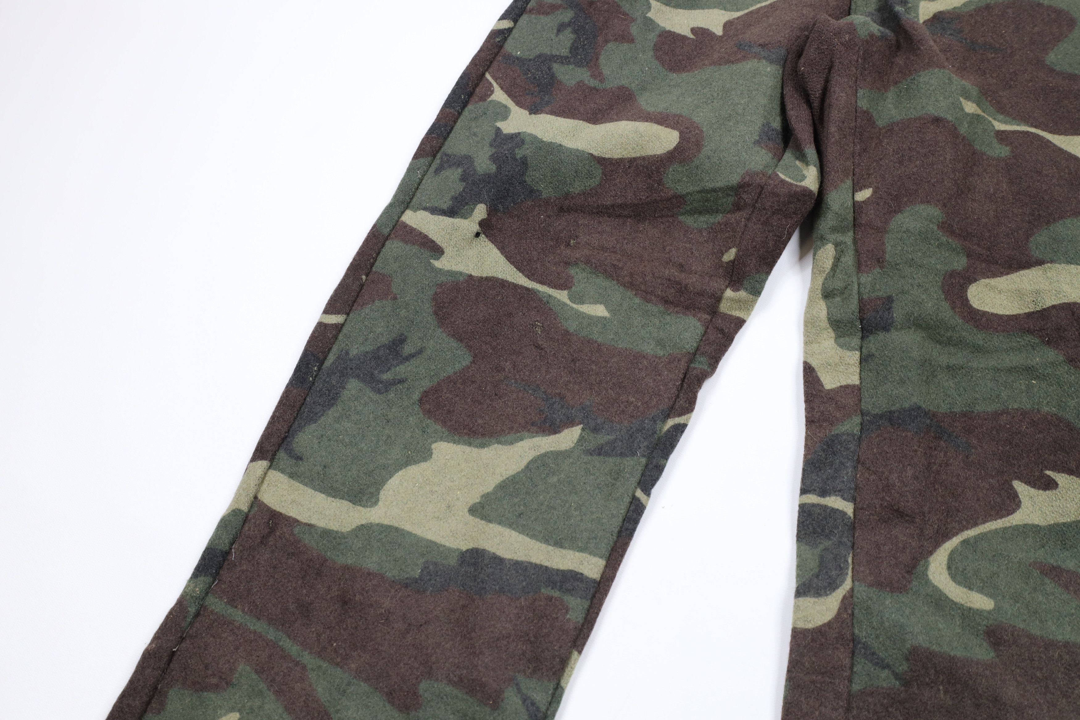 Vintage Vintage 90s Streetwear Heavyweight Wool Camouflage Pants Size US 30 / EU 46 - 5 Thumbnail